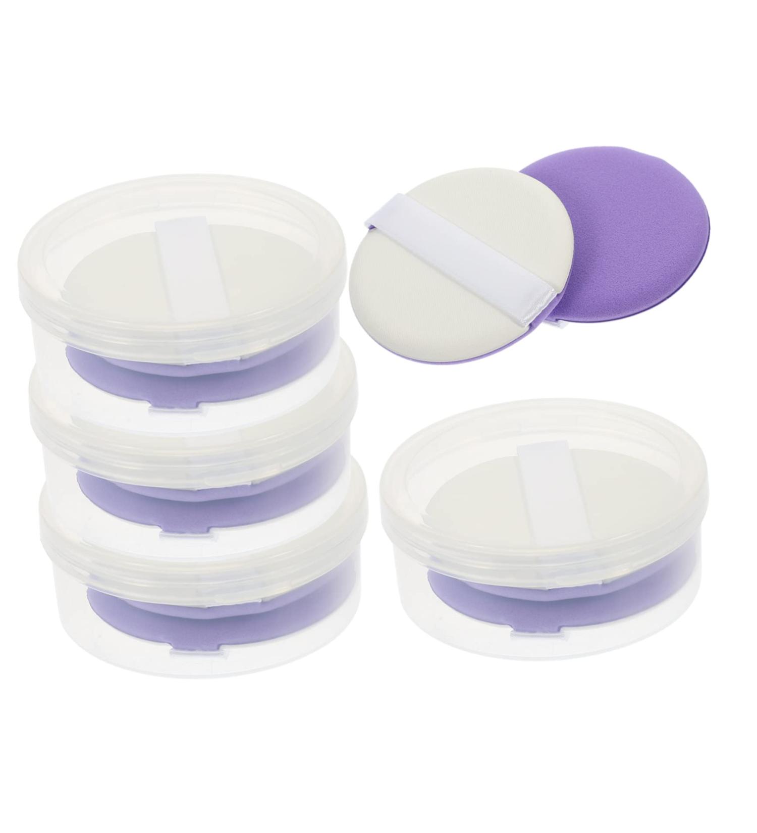 5 Sets Versatile Makeup Puffs - Durable Round Sponges for Foundation & Powder | High-Quality Facial Makeup Pads for Flawless Application - Buy Online on GoSupps.com