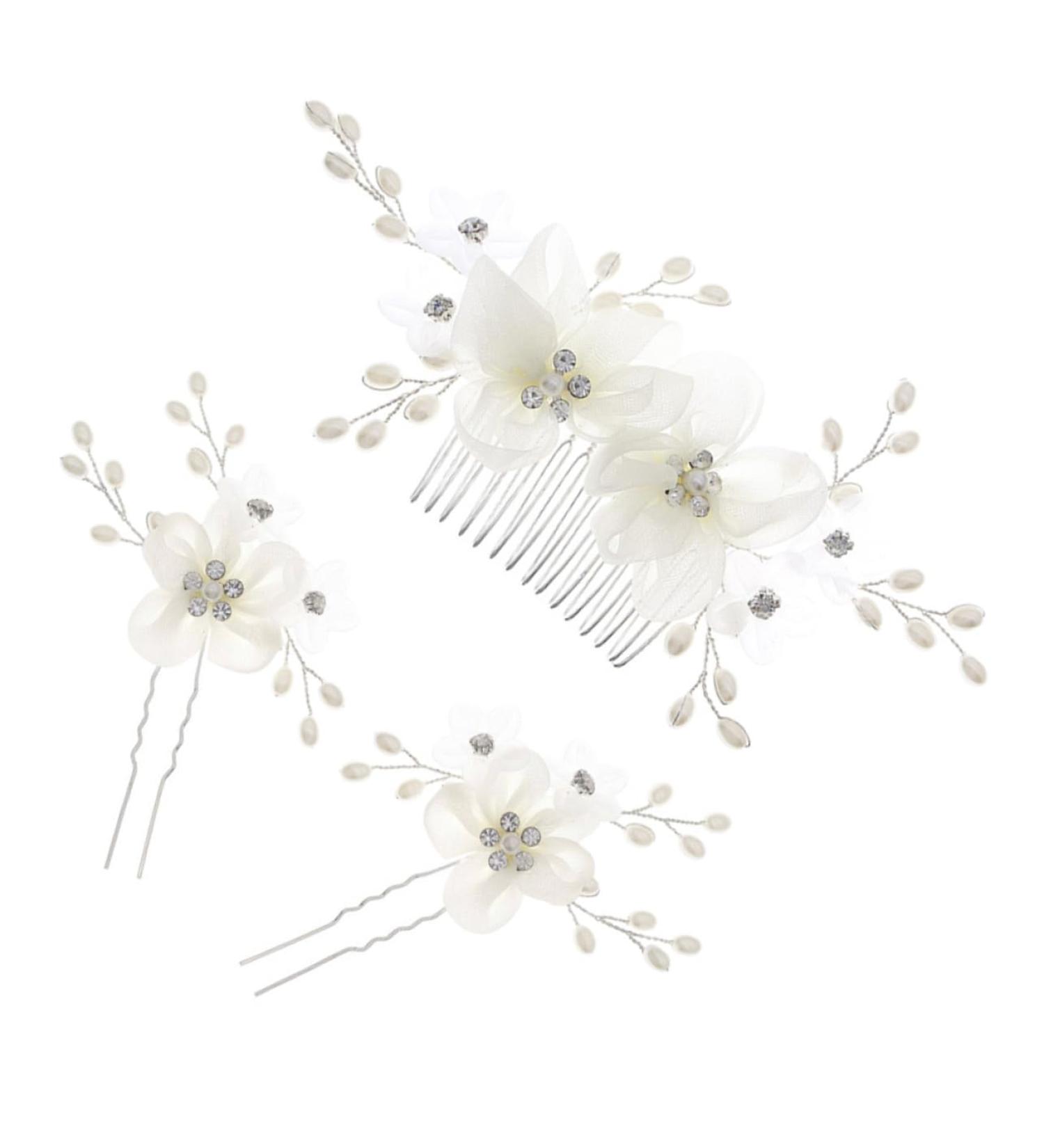 FOMIYES 1 Set Comb Plate Hairpin Wedding Hair Side Comb Bride Hair Comb Flower Hair Comb Flower Side Combs Rhinestone Hair Comb Wedding Headpiece for Bride Bun Hairpin Mosaic Fabric Manual - Buy Online on GoSupps.com