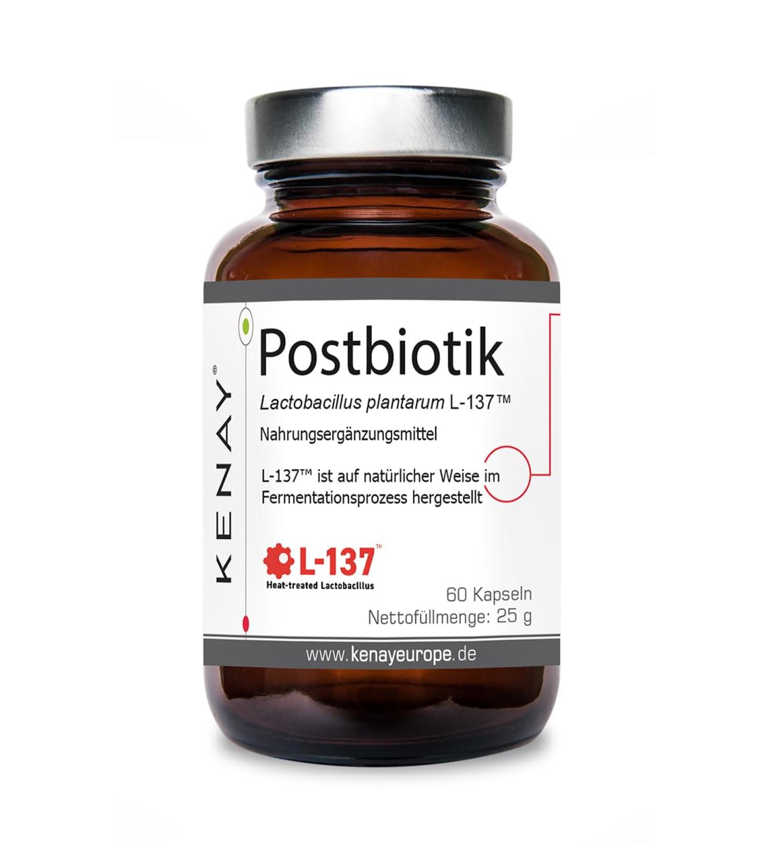  kenay Postbiotic | Lactobacillus plantarum L-137 | 60 capsules | Dietary supplement | KENAY | Japanese quality | - Buy Online on GoSupps.com