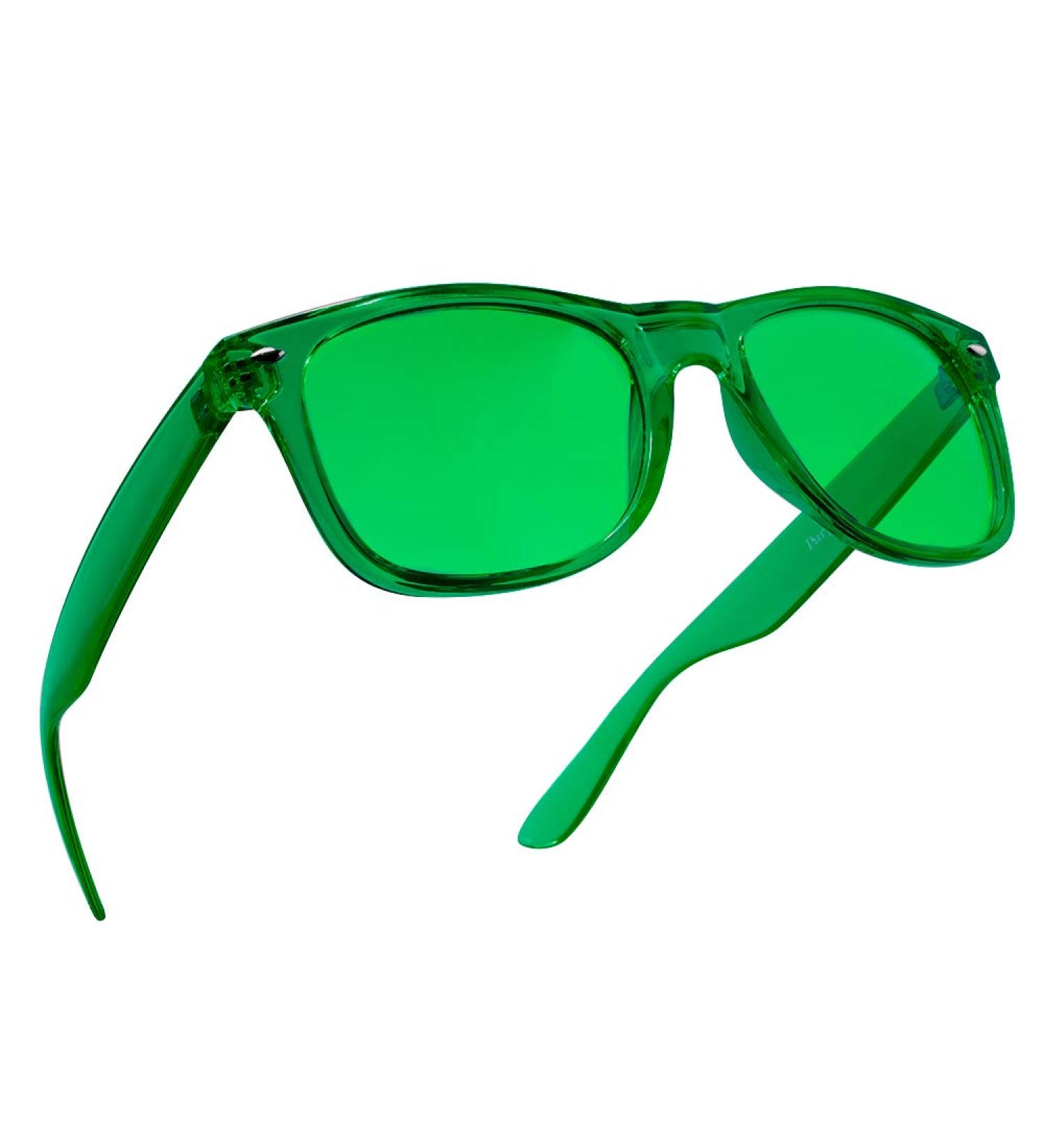 Green Color Therapy Mood Glasses for Migraine Relief and Chakra Healing | Chromotherapy Glasses by Purple Canyon - Buy Online on GoSupps.com