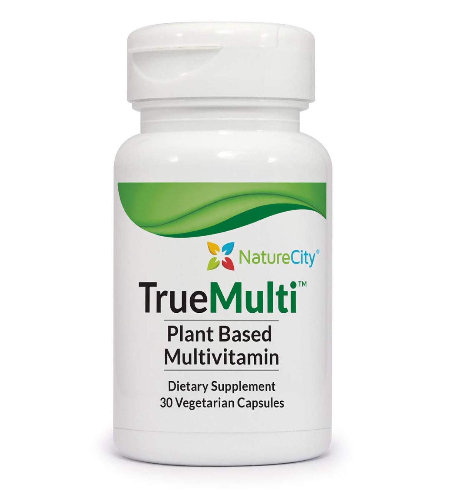 NatureCity TrueMulti Plant Based Multivitamin 30 Veggie Capsules - Unflavored - 30 Count - Buy Online on GoSupps.com