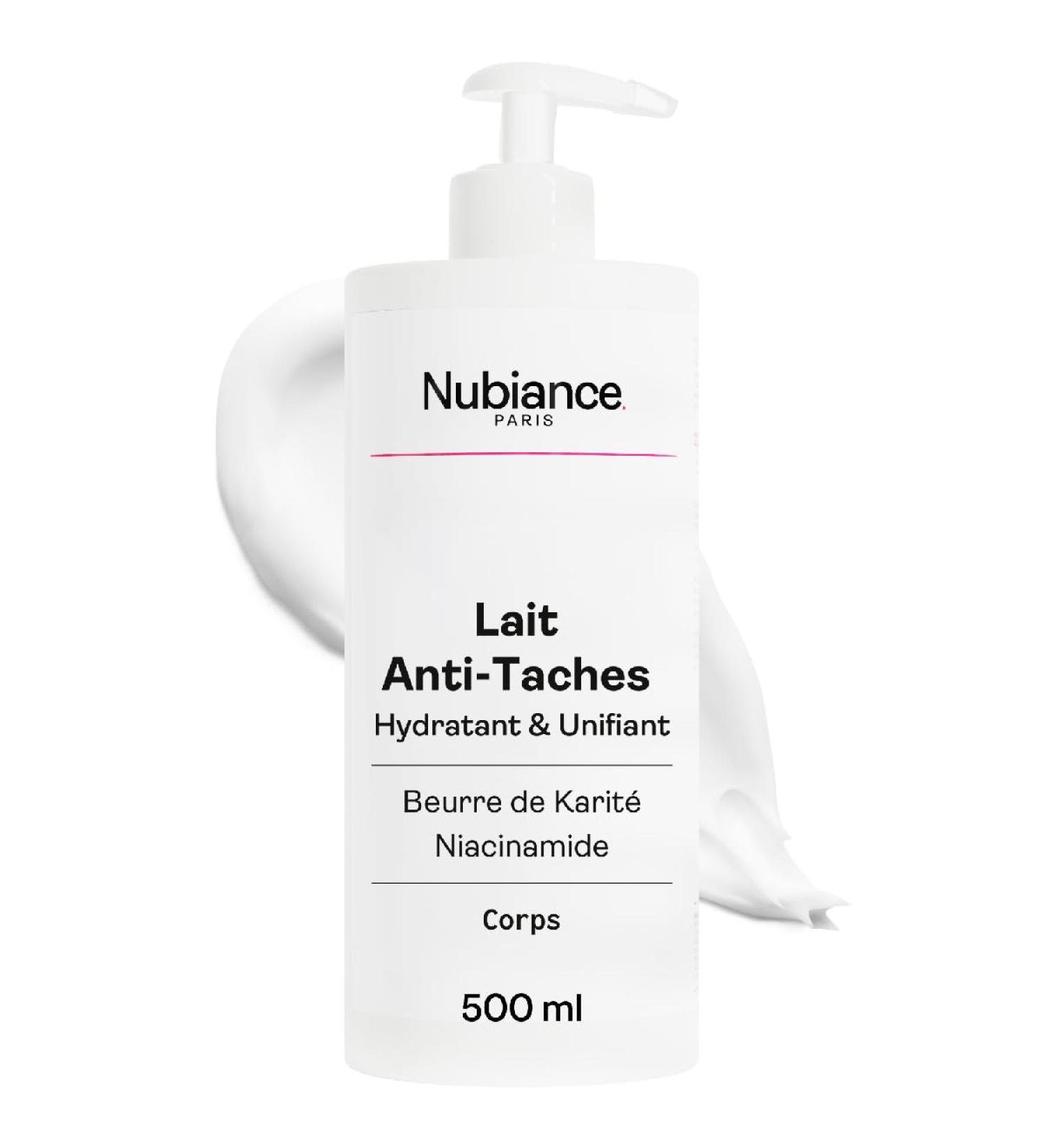 NUBIANCE - Brightening & Unifying Body Lotion HRB-3 500ml - Anti-Stain with Shea Butter - Protection against hyperpigmentation deep hydration - Soft supple and luminous skin - Buy Online on GoSupps.com