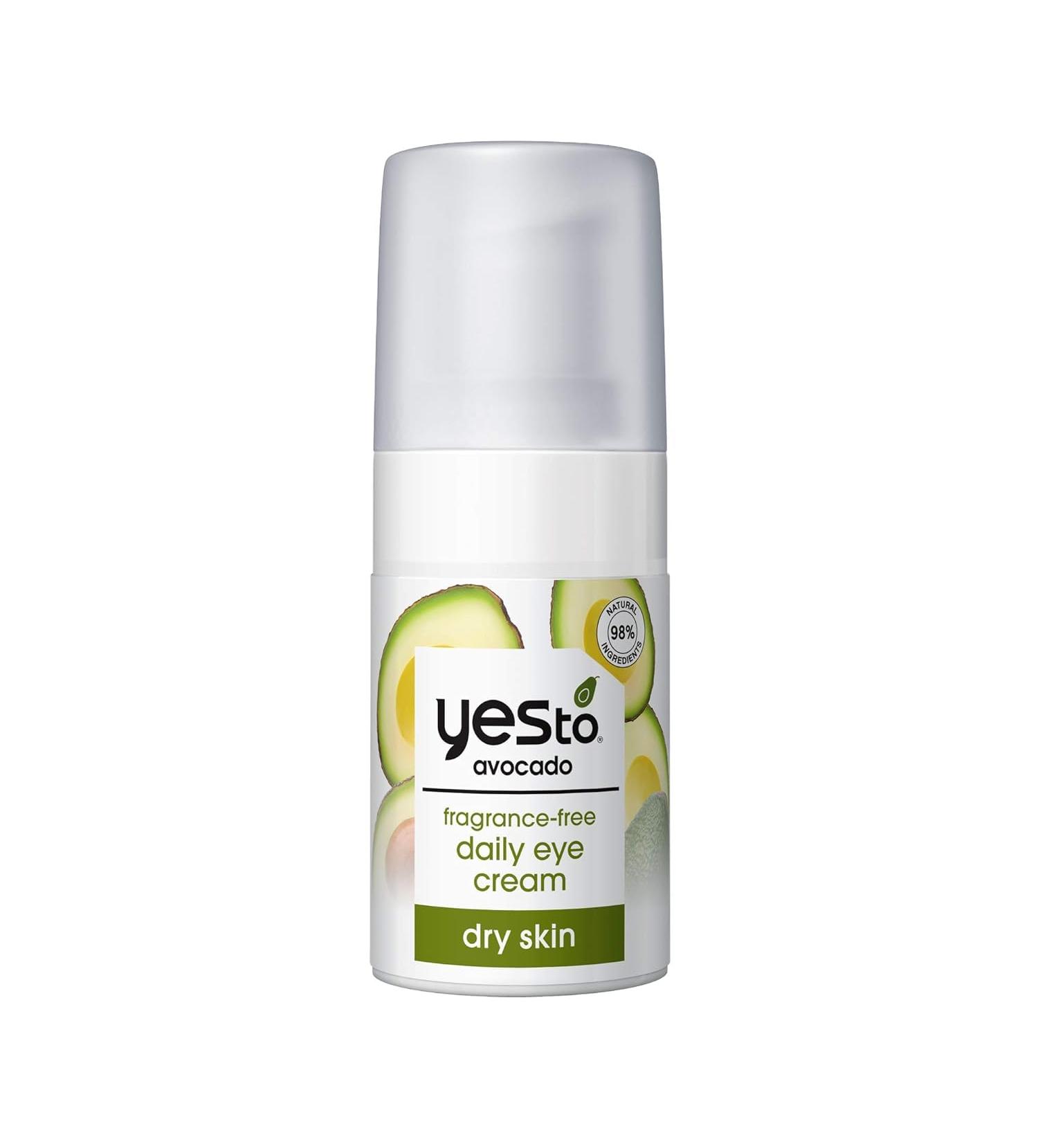 Yes To Avocado Fragrance Free Daily Eye Cream - Nourishing Hydrating Treatment with Hyaluronic Acid & Omega 3 Natural & Cruelty Free - 0.5 Fl Oz - Buy Online on GoSupps.com