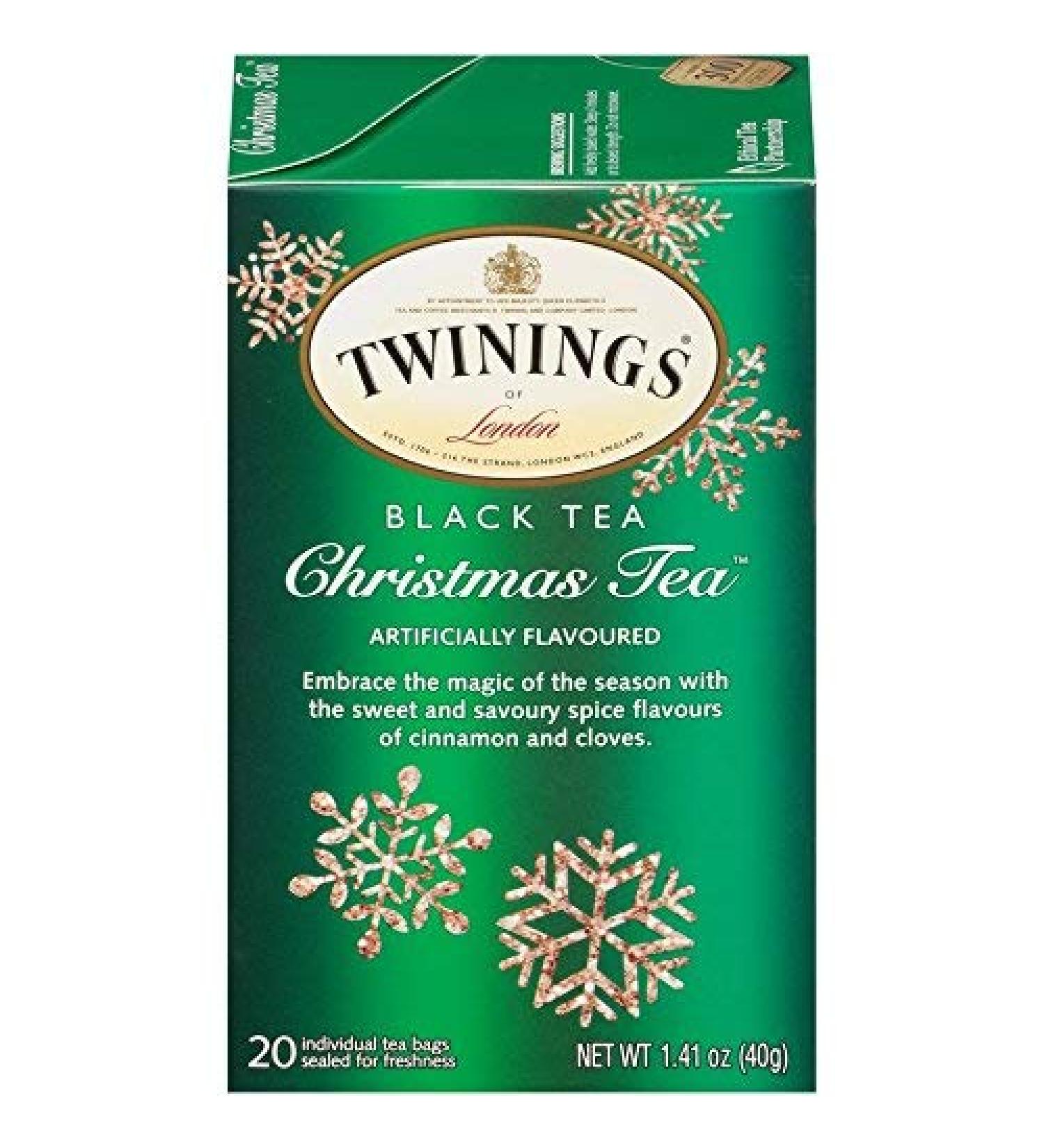 Twinings Christmas Black Tea - 20 Tea Bags (1.41 oz) | Festive Flavor - Buy Online on GoSupps.com