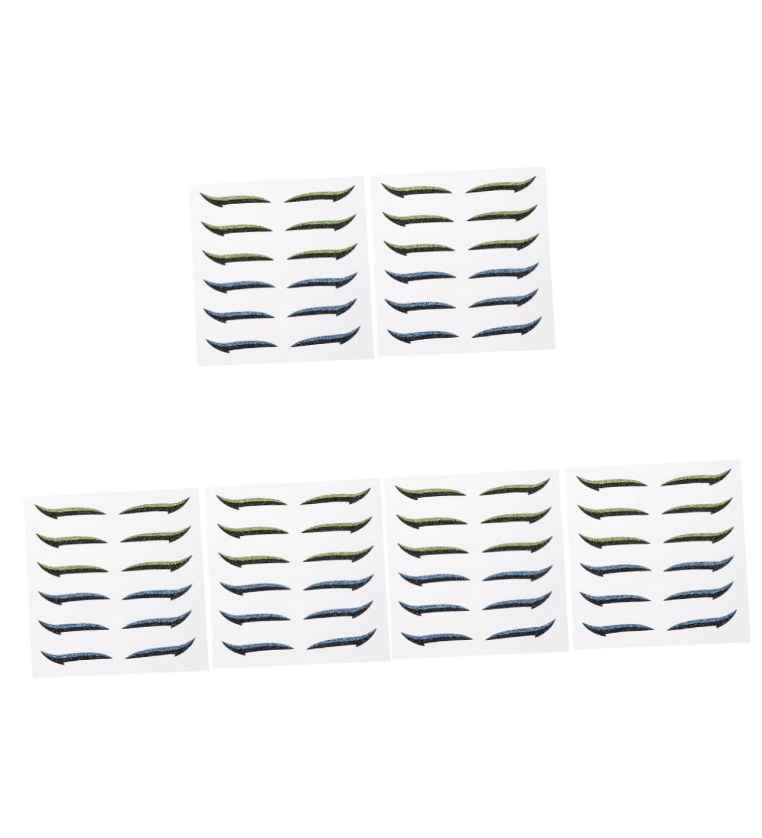 FOMIYES Glitter Eyeshadow 36 Pairs Glitter Eyeliner Makeup Stickers Tool Stickers Eye Skin Sticker Applique Double Eyelid Miss - Buy Online on GoSupps.com