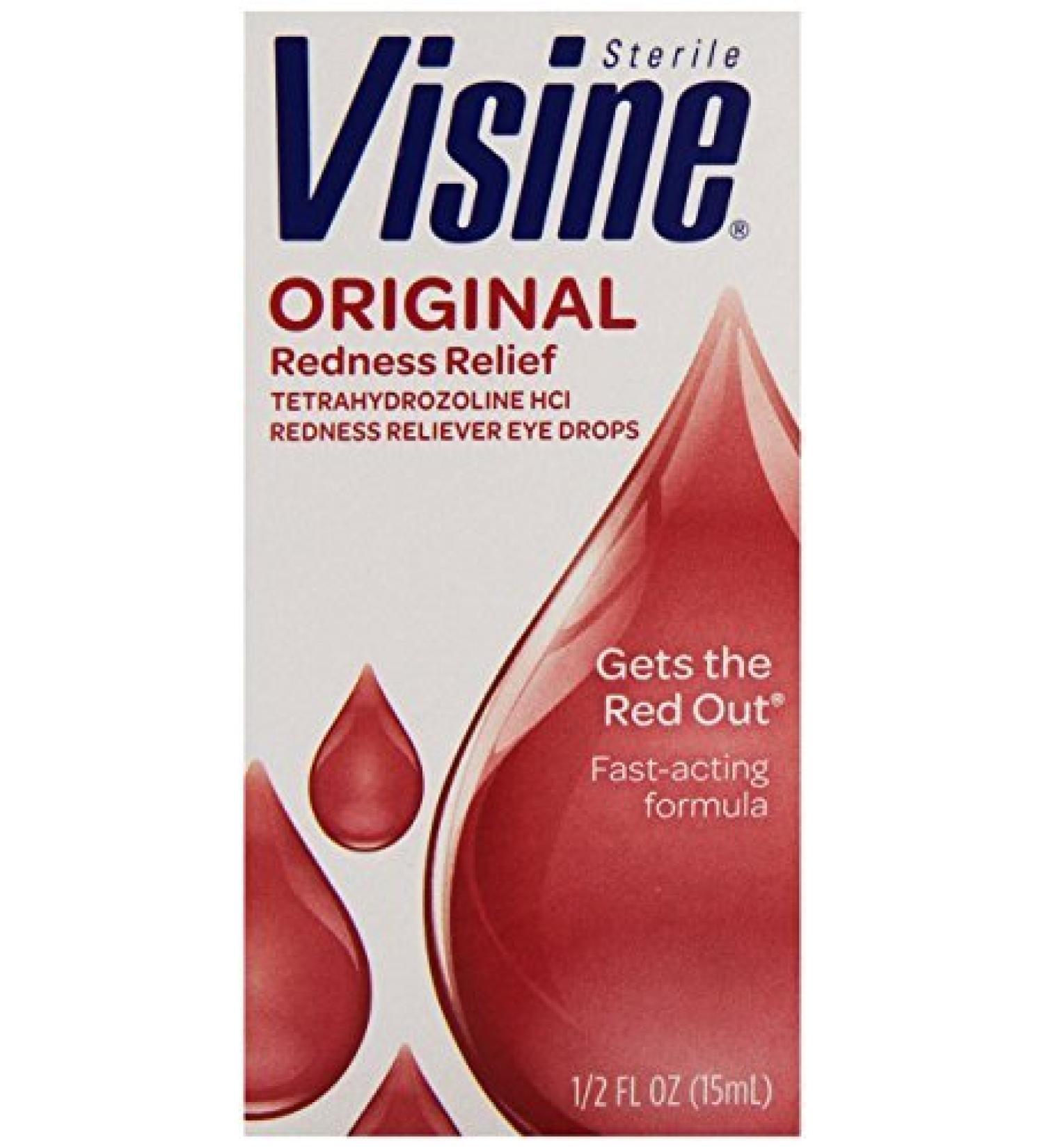 Visine Redness Relief Irritation Eye Drops Original 0.5 fl oz by Visine