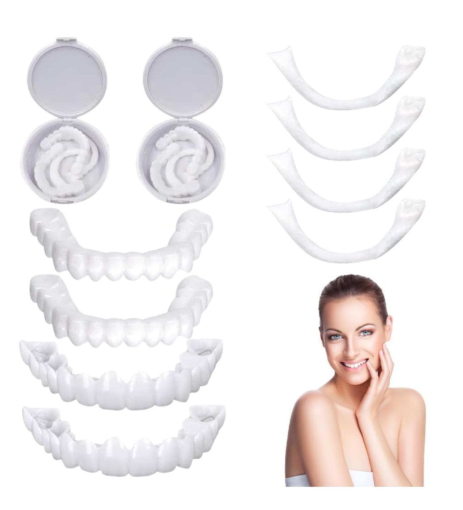 Frenzy 2 Couples Snap-On Dentures | Cosmetic Veneers for Men & Women | Dental Prosthesis with Tweezers - Buy Online on GoSupps.com