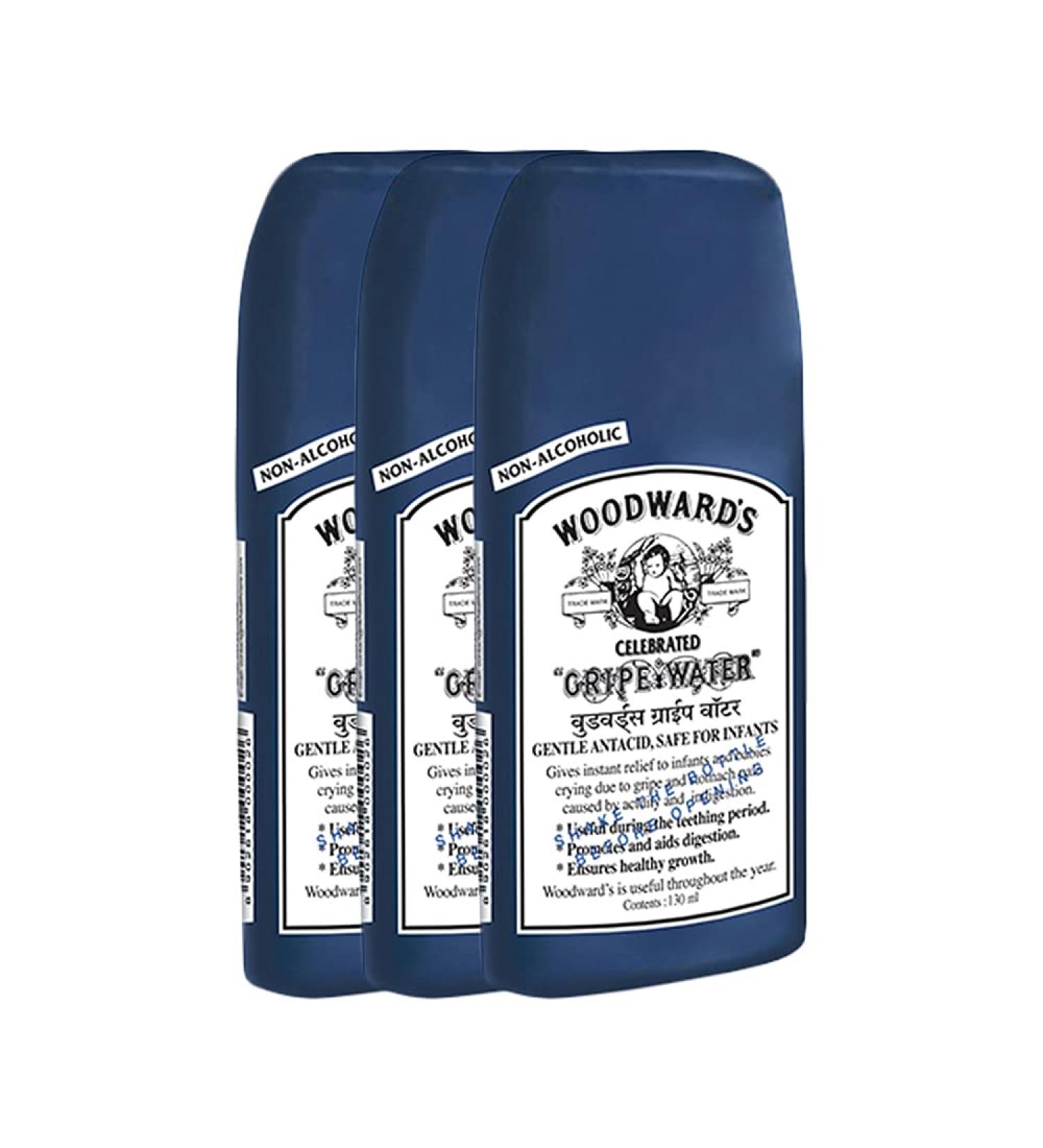 Woodward's Gripe Water 130ml - Pack of 3 | Soothing Relief for Babies - Buy Online on GoSupps.com
