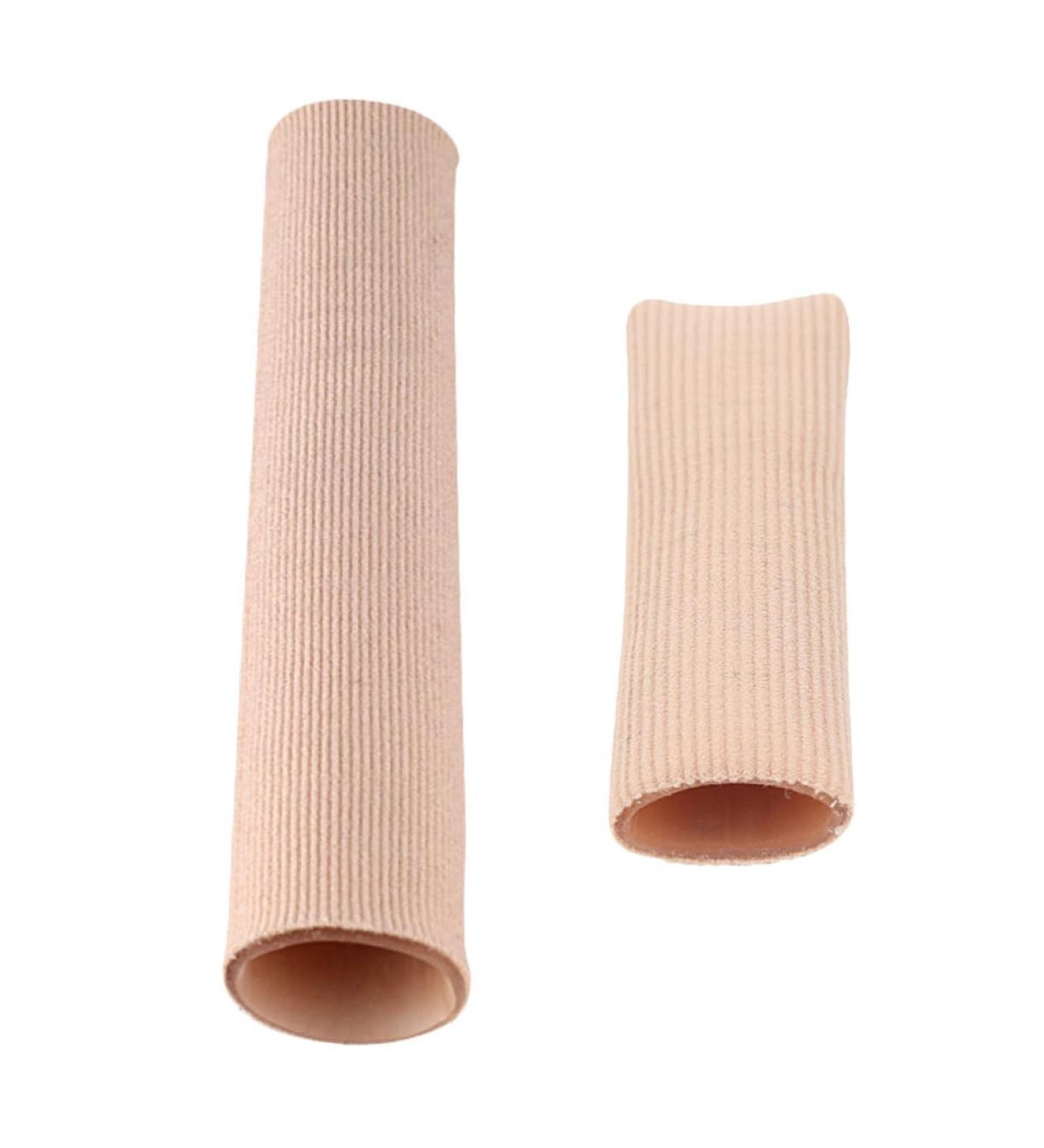 Lurrose 2pcs Silicone Gel Toe Covers - Foot Corn Cap & Protector - Khaki Baotou Hole Design - Buy Online on GoSupps.com