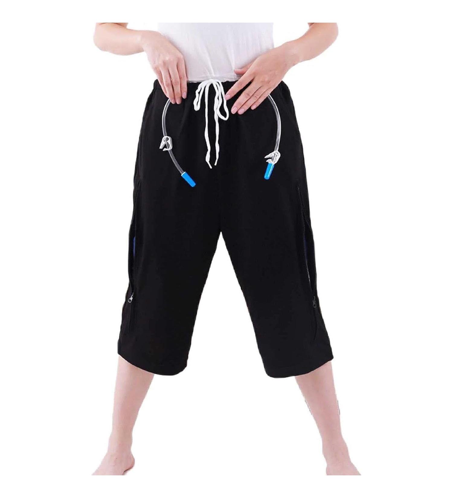 Mens Urine Bag Pants | Catheter Shorts for Elderly | L/Large Black | Comfortable Drainage Bag Underwear - Buy Online on GoSupps.com