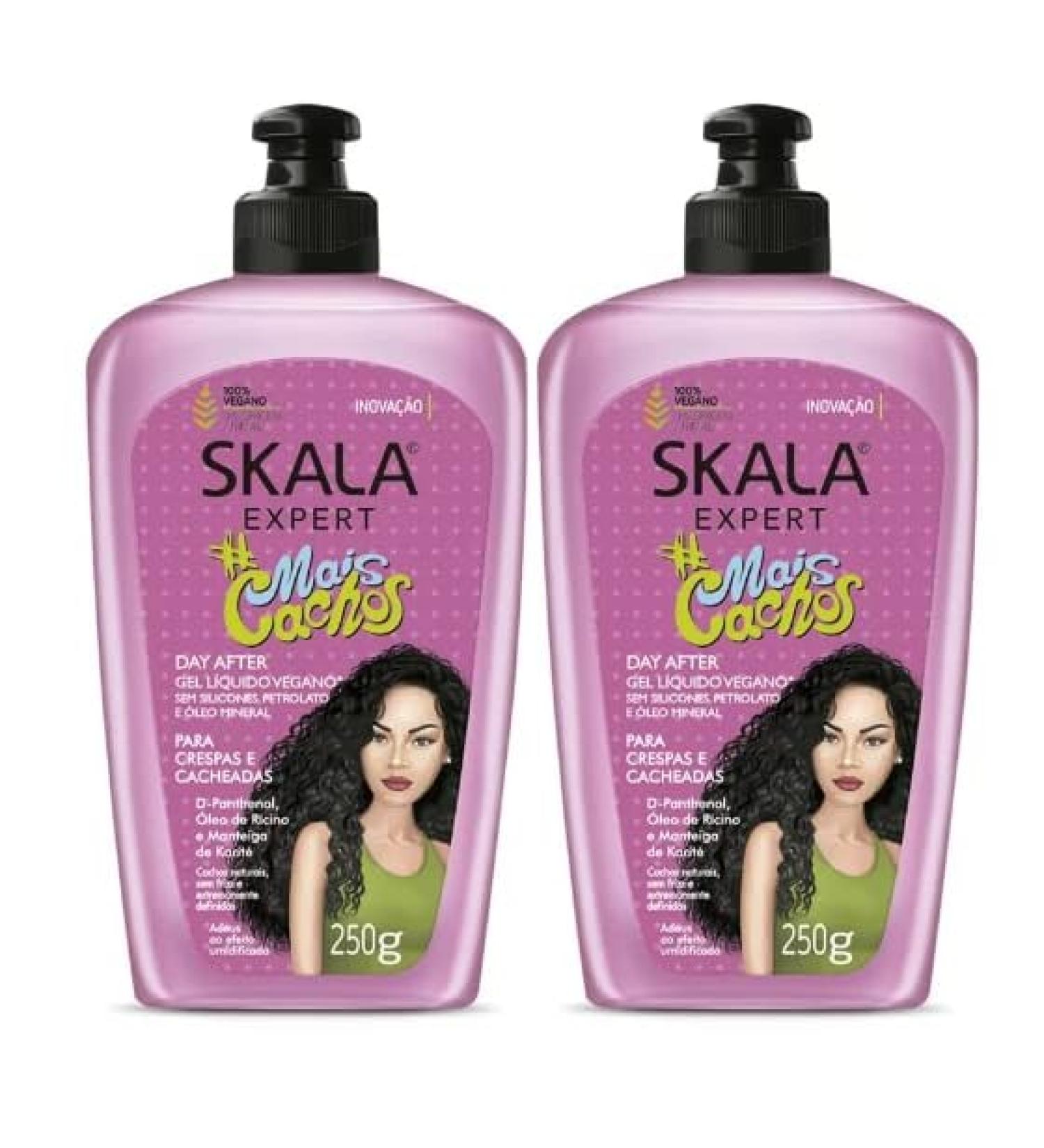 SKALA - Linha Expert - Gel Liquido Mais Cachos 250 Gr - (Expert Collection - More Curls Liquid Gel Net 8.81 Oz) (Set of 2)