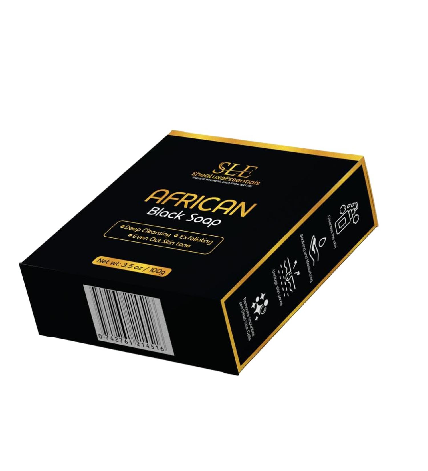 African Black Handmade Soap Bar - Organic & Natural for Face & Body | Soothing Moisturizing Acne Relief - Shop Now - Buy Online on GoSupps.com