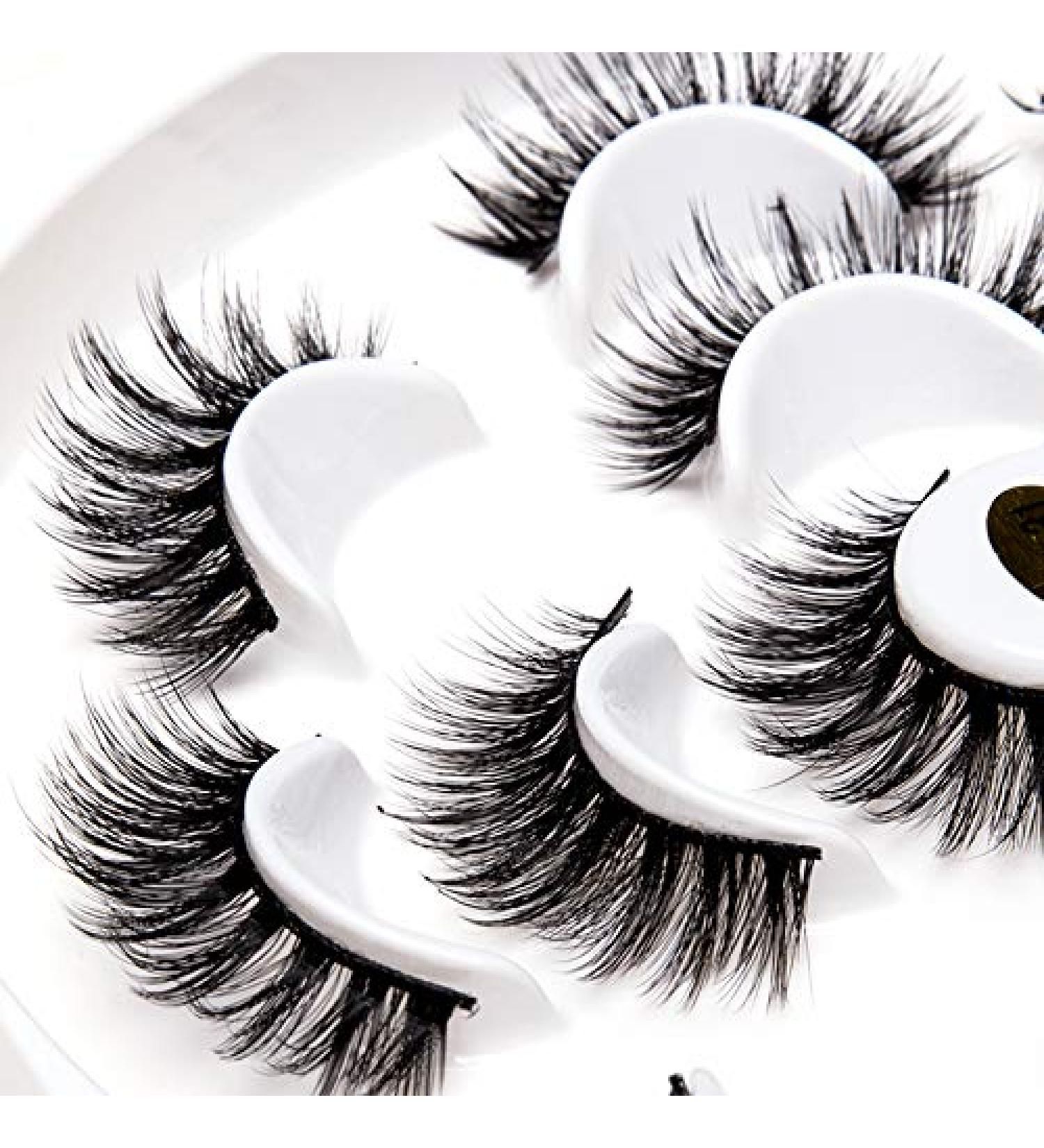 Icycheer 5D Handmade Fluffy Dramatic False Eyelashes - 7 Pairs Thick Multi-Layered Pack - Buy Online on GoSupps.com