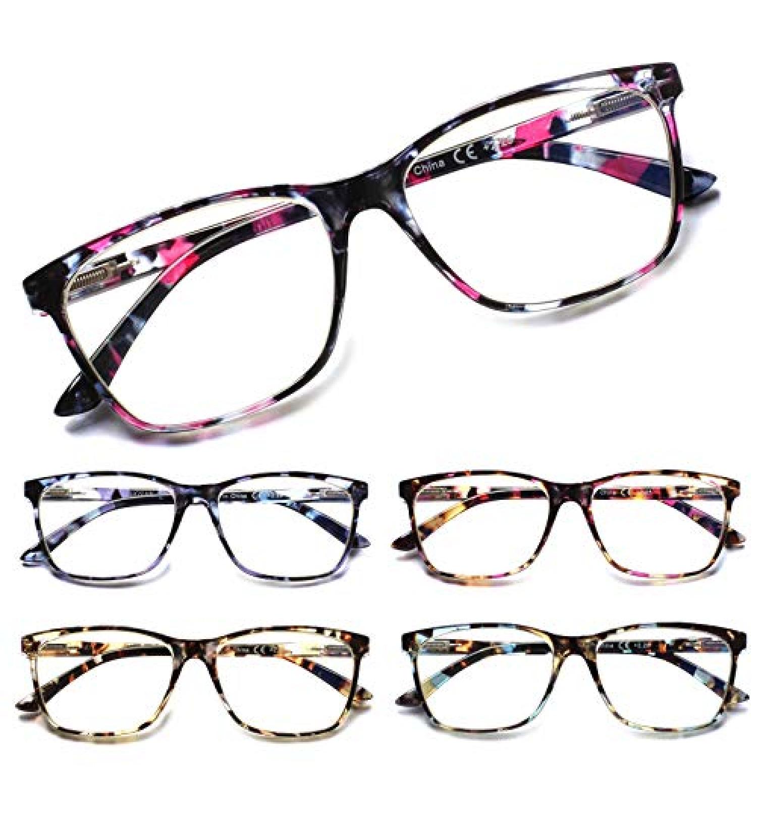 SIGVAN Women's Blue Light Blocking Reading Glasses - Multicolour Fashion Print 2.0x - Buy Online on GoSupps.com