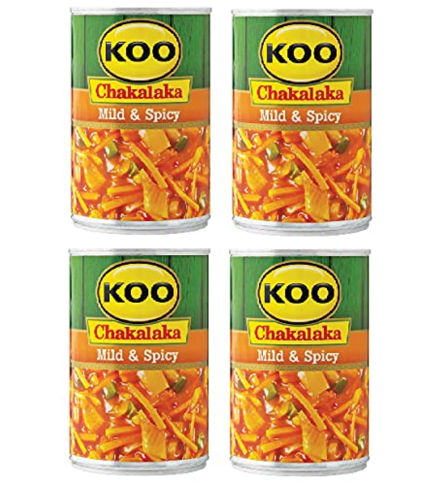 Koo Chakalaka - Mild and Spicy 400g (Pack of 4) - Authentic South African Flavor - Buy Online on GoSupps.com
