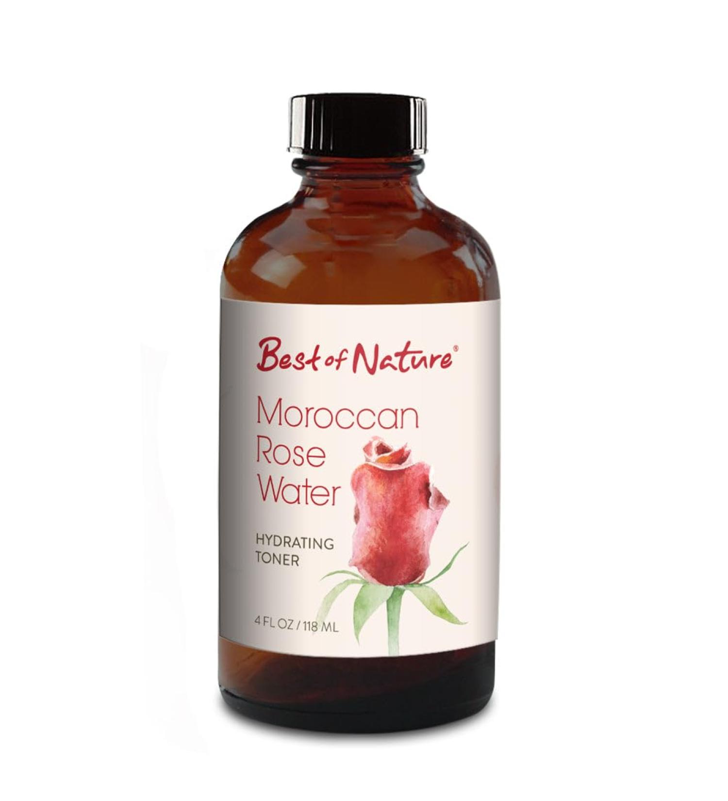 Best of Nature Moroccan Rose Water - Hydrating Toner (4 Ounce)