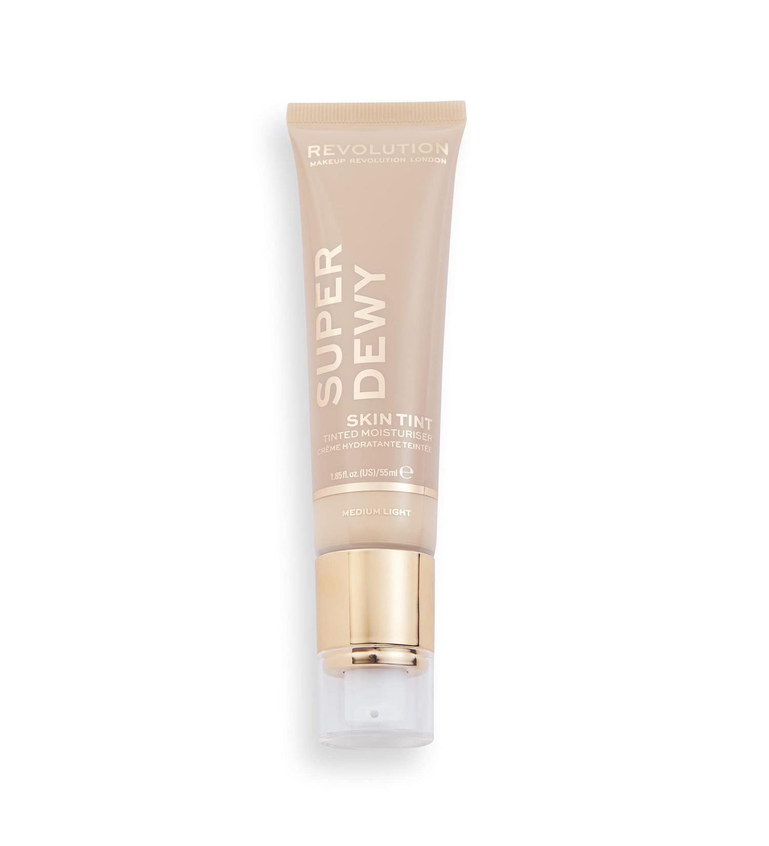 Revolution Superdewy Tinted Moisturiser Medium Light - Hydrating Skin Perfector - Buy Online on GoSupps.com