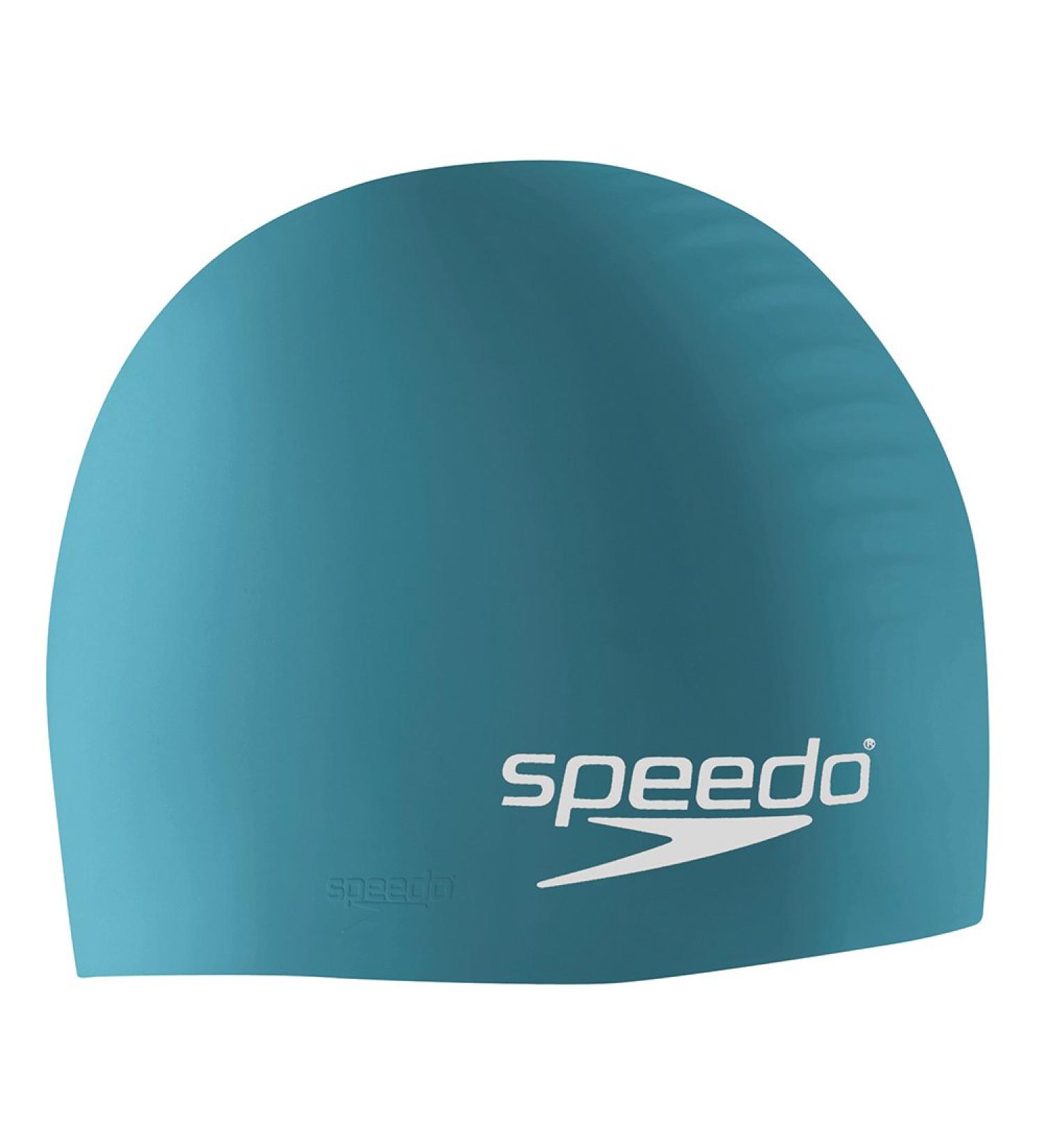 Speedo Silicone Swim Cap Dark Turquoise for Ultimate Performance | International Shipping Available - Buy Online on GoSupps.com