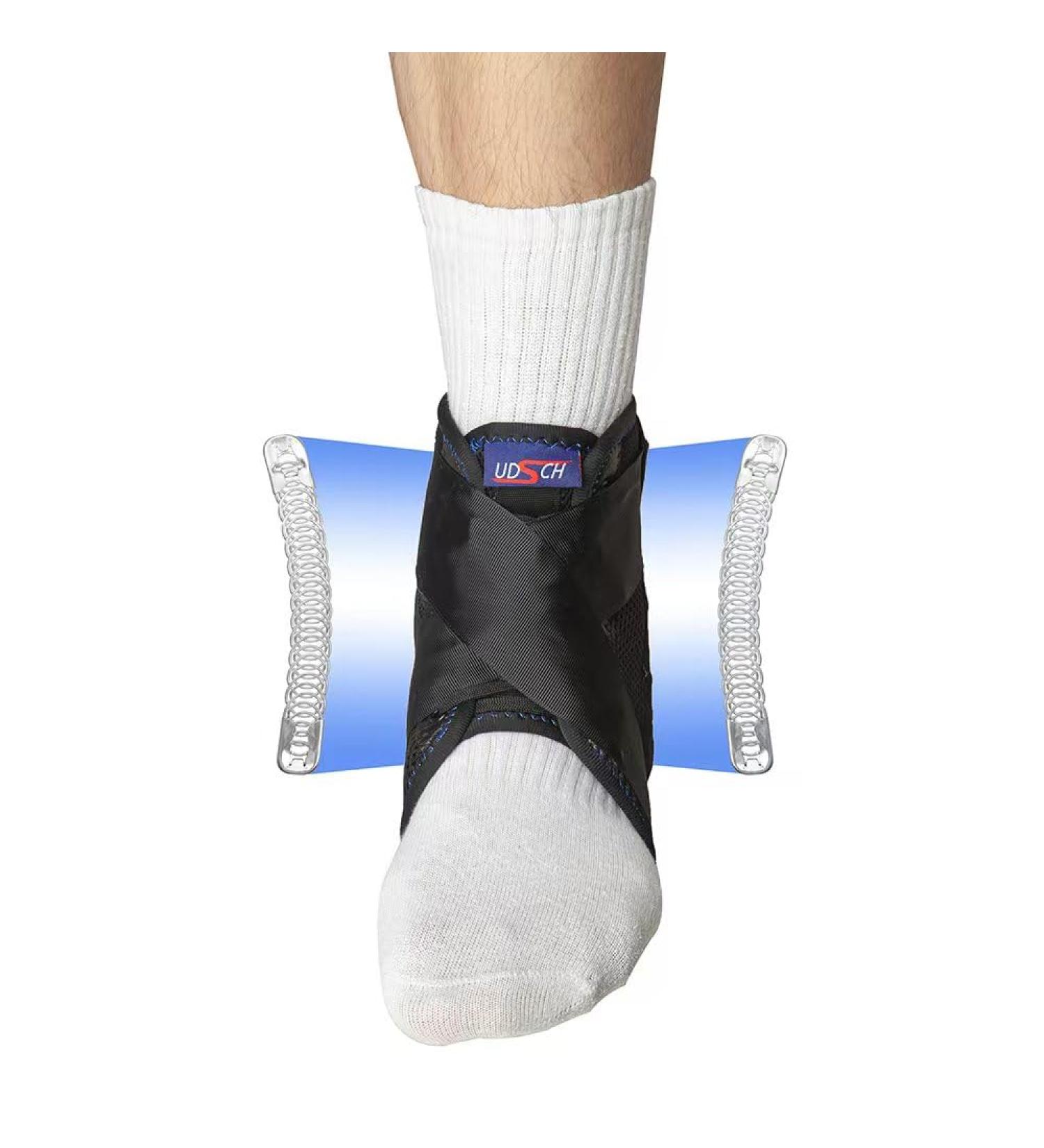 USDCH Ankle Stabilizer for Men & Women - Adjustable Support with Removable Metal Spring for Injury Recovery & Sports - Perfect for Running Volleyball & Basketball - Buy Online on GoSupps.com