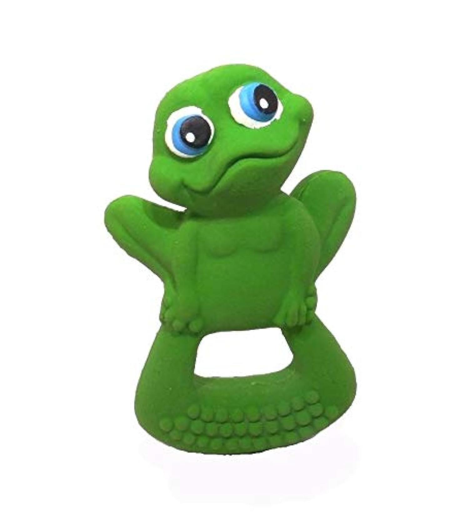 Buy Lanco Frog Teething Ring | 100% Natural Rubber | Green | International Shipping Available - Buy Online on GoSupps.com