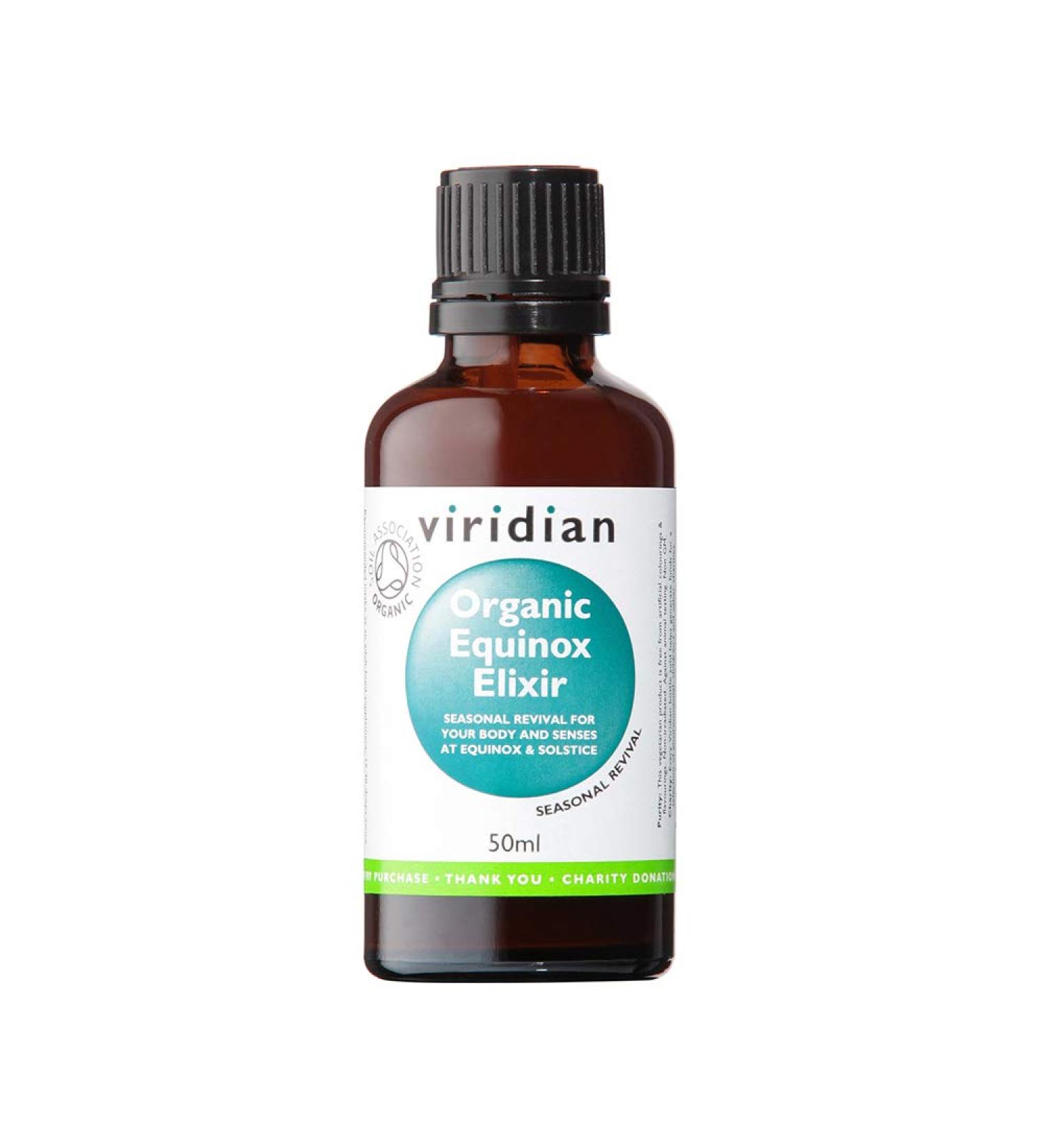 Viridian -100% Organic Equinox Elixir (Dandelion Burdock Artichoke Nettle Cleavers) 50ml