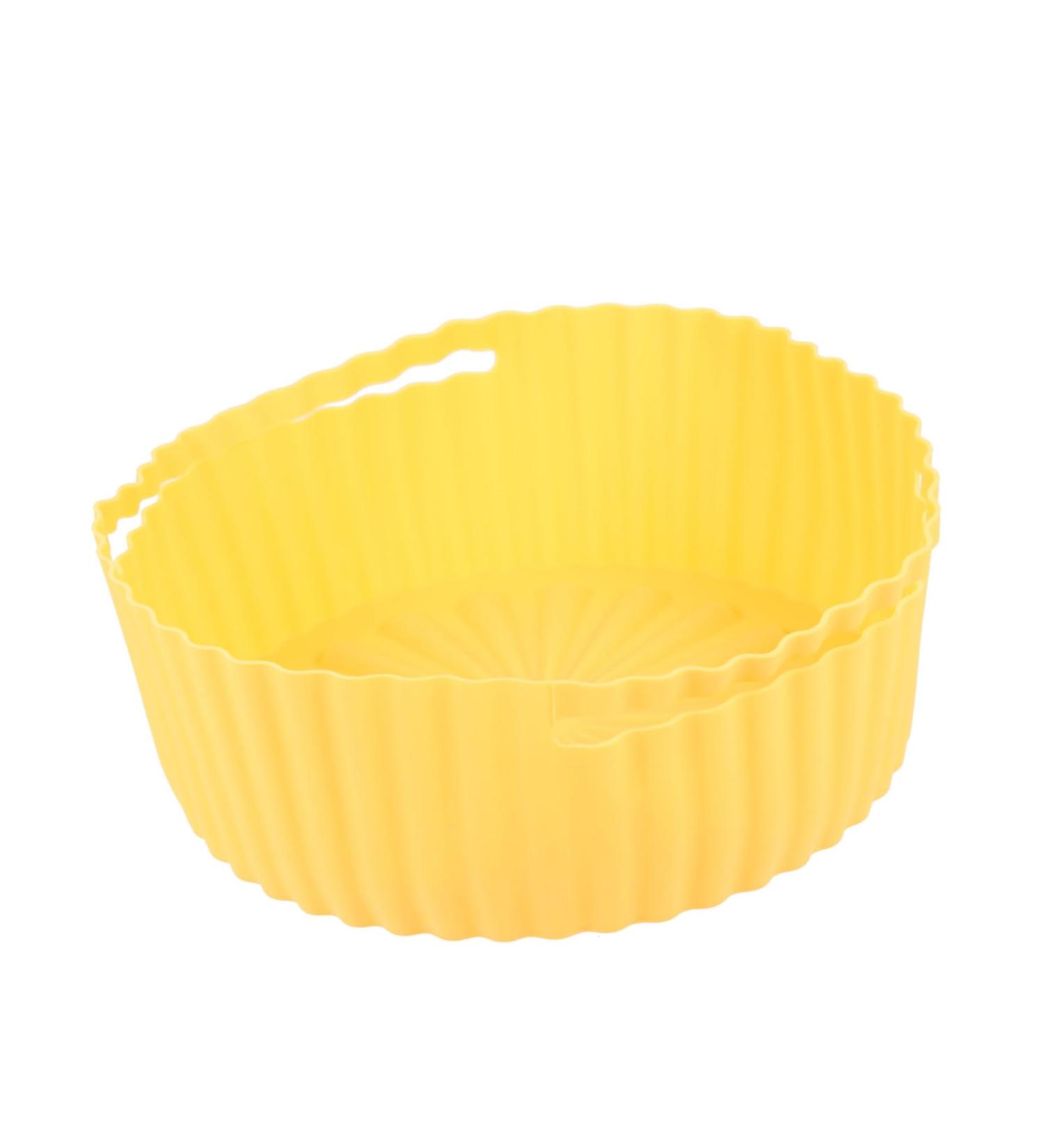 Zerodeko Pot Design Washable Handle Air Non-Stick Accessory Silicone Kitchen Mat Household Bowl Yellow 19X19X7CM - Buy Online on GoSupps.com