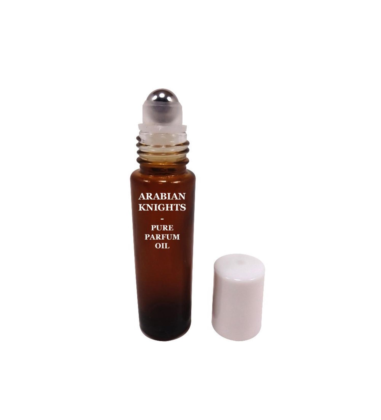 Perfume Studio Arabian Knights Pure Perfume Oil - Concentrated Premium Quality Parfum in a 10ml Amber Glass Roller Bottle with Metal Ball Applicator