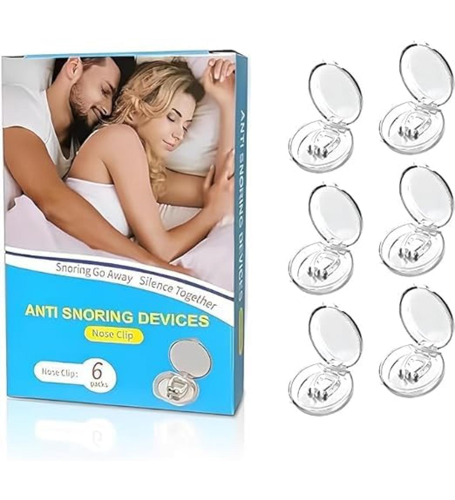 Snore Gone - Best Anti Snoring Devices | Silicone Magnetic Nose Clips for Men & Women | 6 PCS Comfortable Snoring Solutions - Buy Online on GoSupps.com