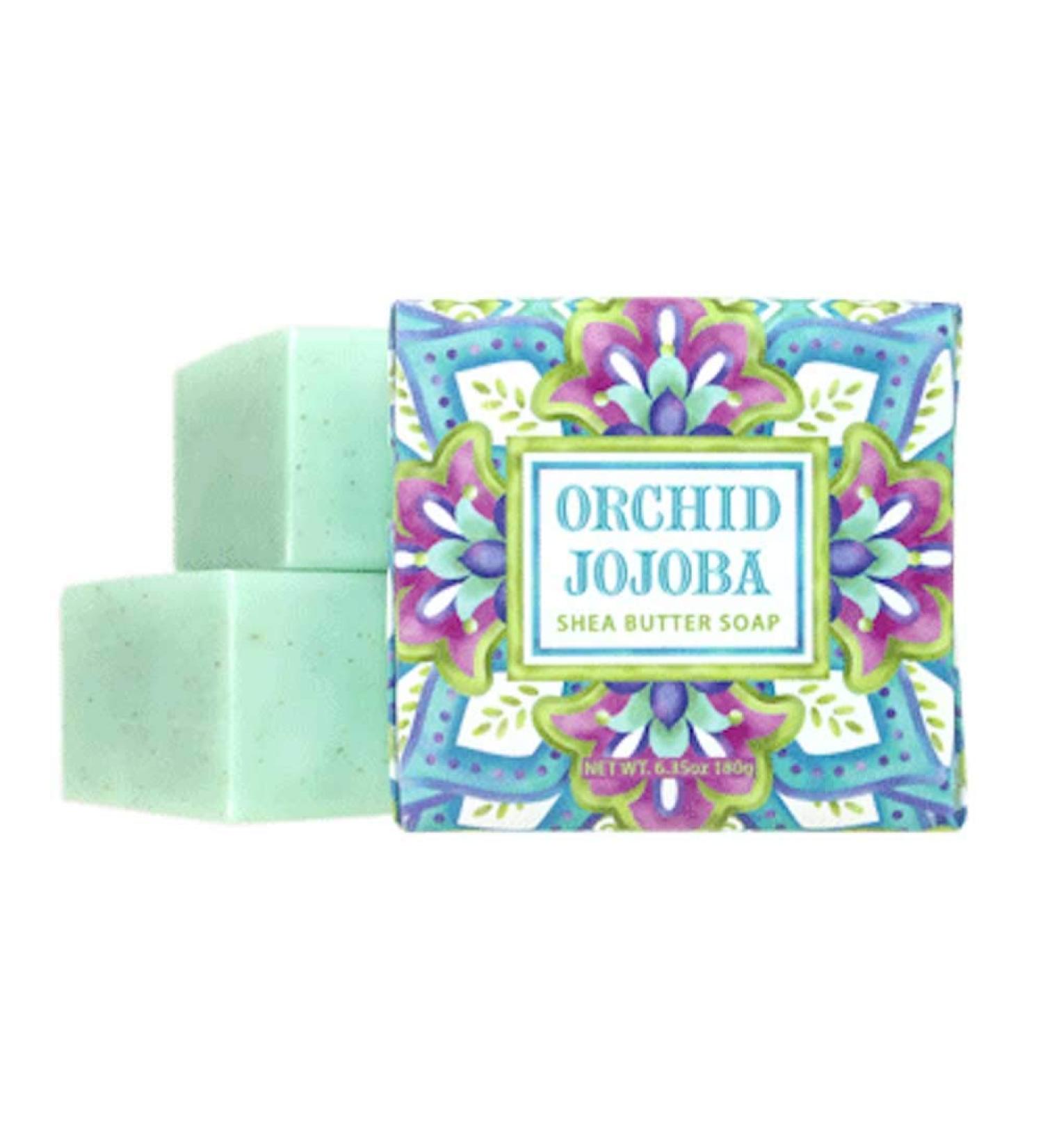 Greenwich Bay - 6oz Botanical Shea Butter - 3 Bar Soaps - Orchid Jojoba