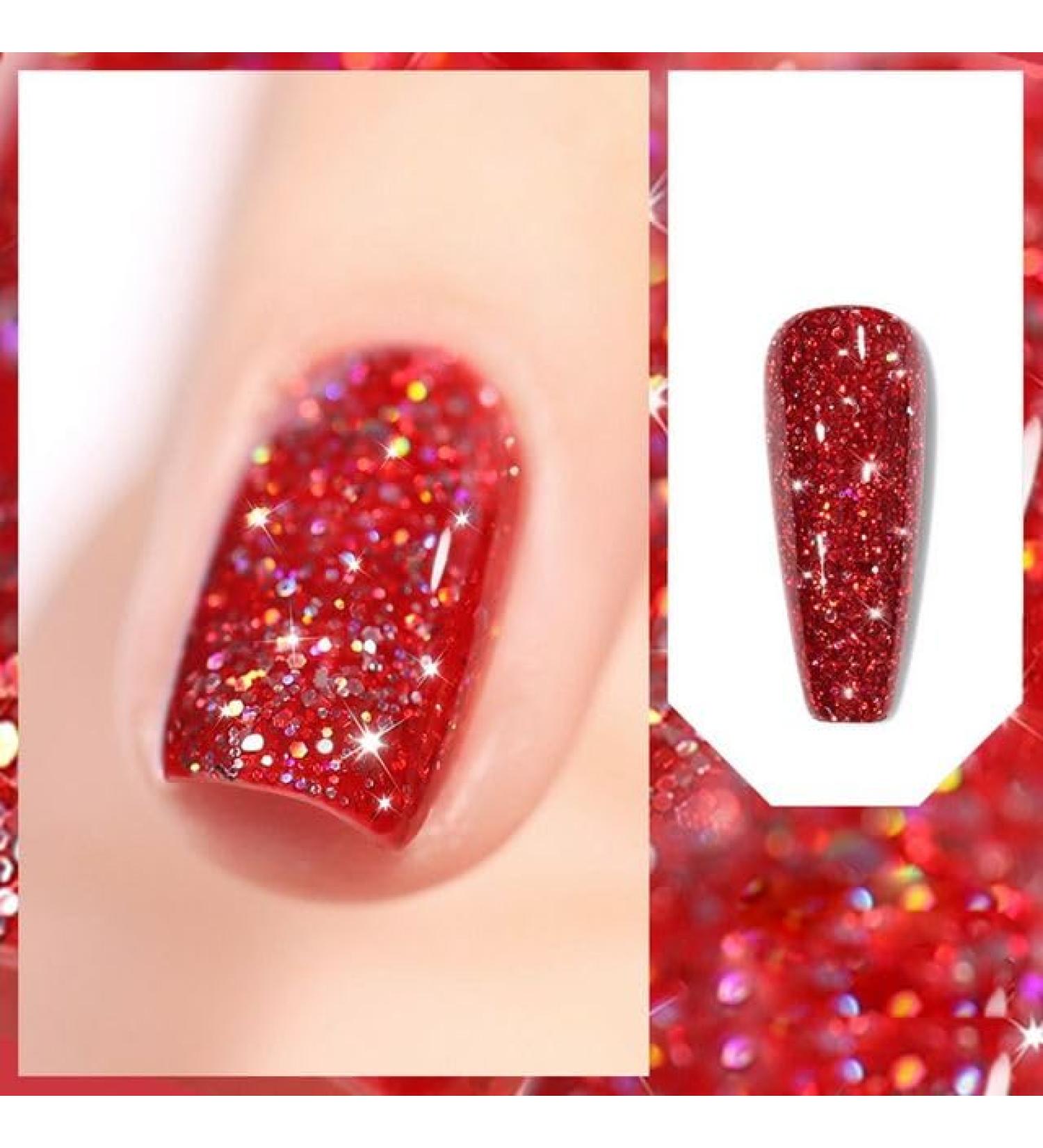 7.3ml Starry Sky Gel UV Lamp Need LED Lamp Colorful Gel Nail Polish Manicure Art Aurora Diamond Gel - (Color: 8) - Buy Online on GoSupps.com