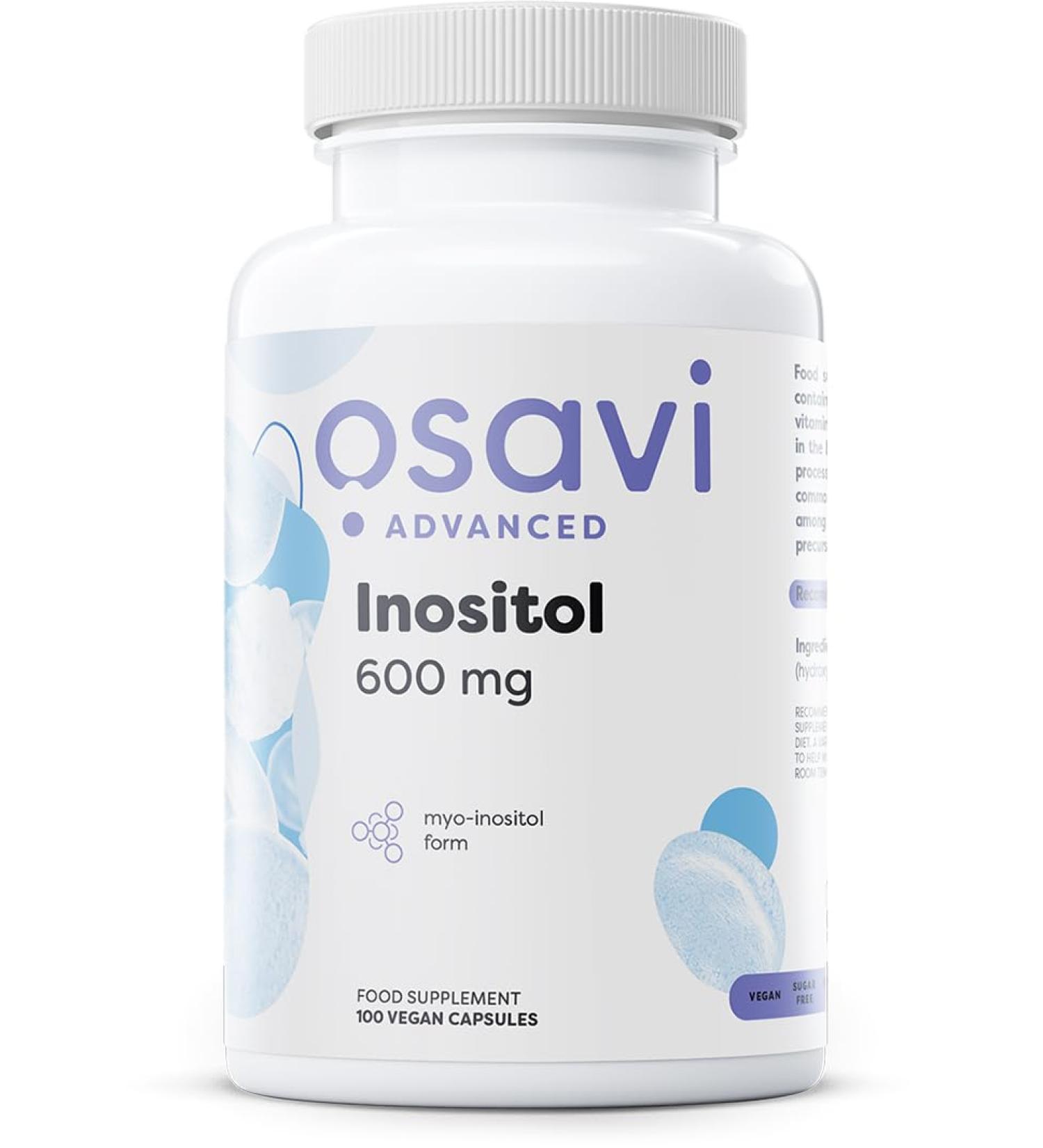 Osavi Inositol 600mg - 100 Vcaps | Premium Quality Supplements for Wellness | International Shipping Available - Buy Online on GoSupps.com