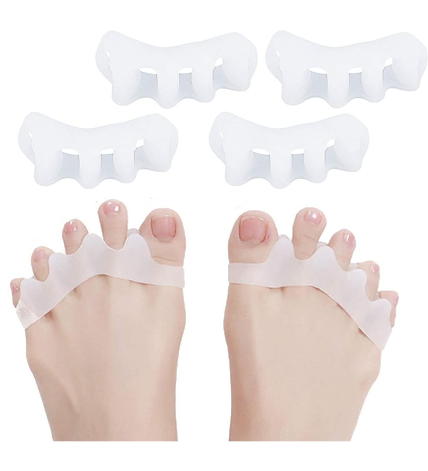 6-Piece Toe Spreader & Hallux Valgus Separator - Silicon Hammer Toe Straightener for Effective Correction & Treatment - Buy Online on GoSupps.com