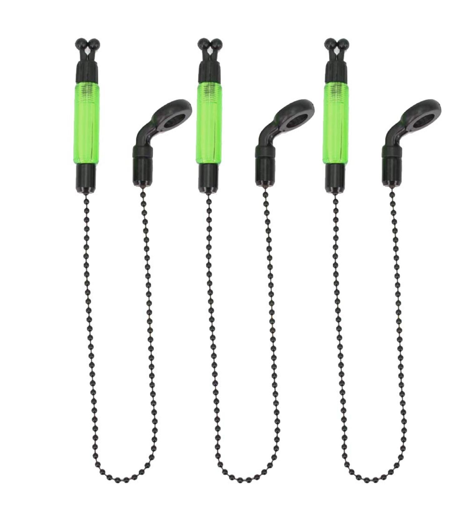 Buy Lnimikiy Bite Gaug - 3 Light Fishing Alarms & Portable Coil Hangers for Carp Fishing - Illuminated Green Tackle Accessories - Buy Online on GoSupps.com