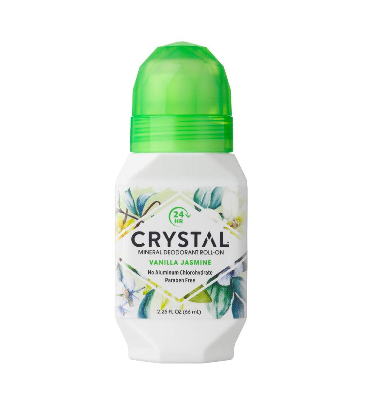 Buy Crystal Mineral Deodorant Roll-On Vanilla Jasmine - 2.25 oz (Pack of 4) | Natural Aluminum-Free Long-Lasting & International Shipping Available - Buy Online on GoSupps.com