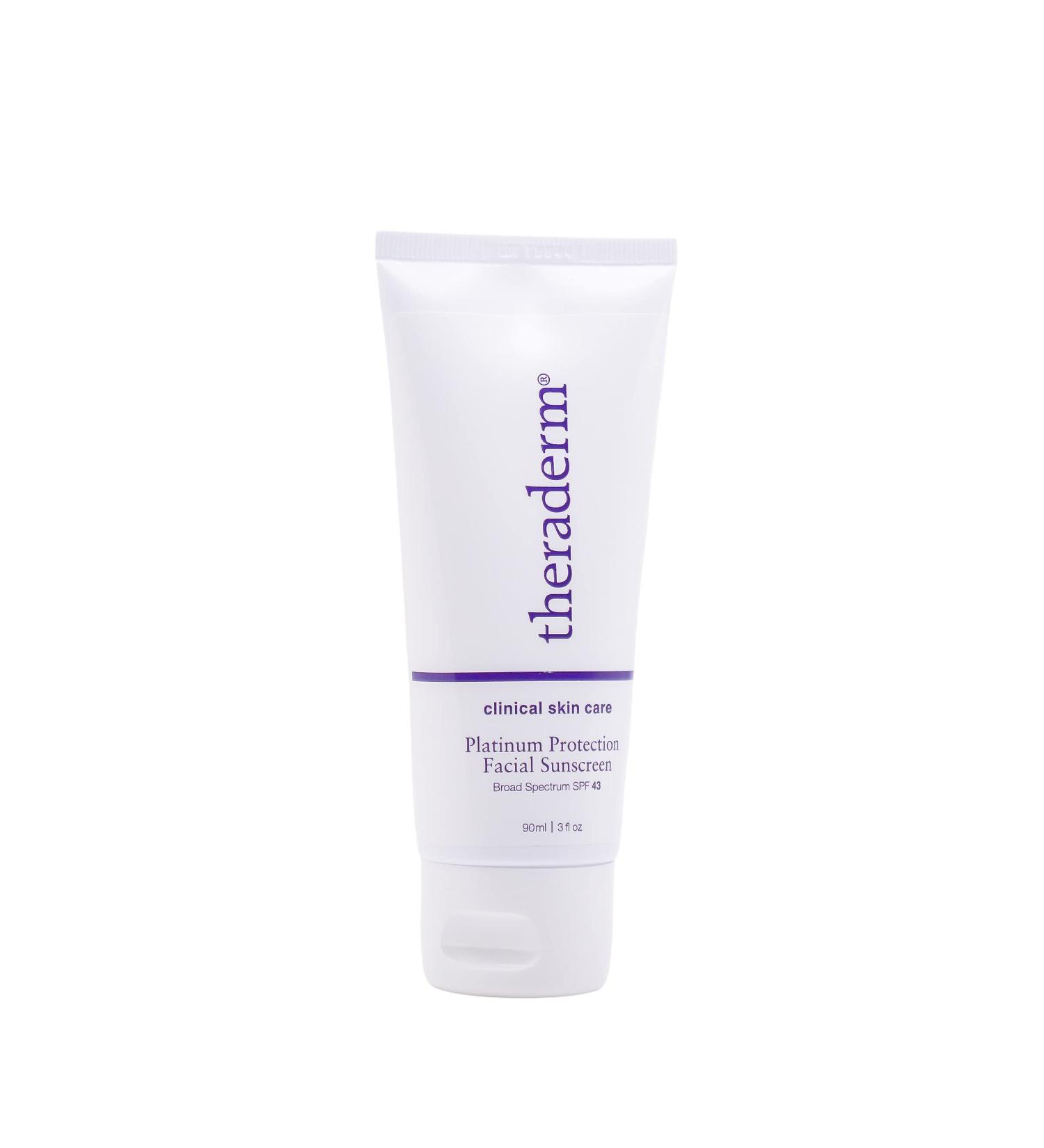 Theraderm Platinum Protection Facial Sunscreen - SPF 50 Broad Spectrum UVA/UVB Protection - Buy Online on GoSupps.com