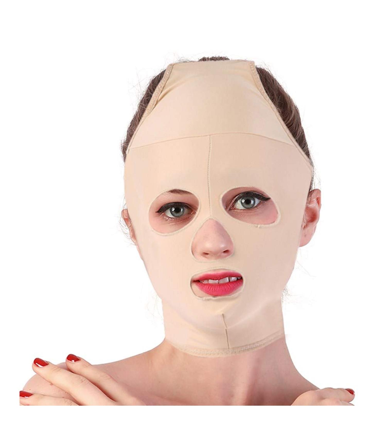 Facial Slimming Mask Full Coverage Lifting Face V Line Belt Double Chin Care Skin Relief Wrinkle Bandage of Beauty(XL) - Buy Online on GoSupps.com