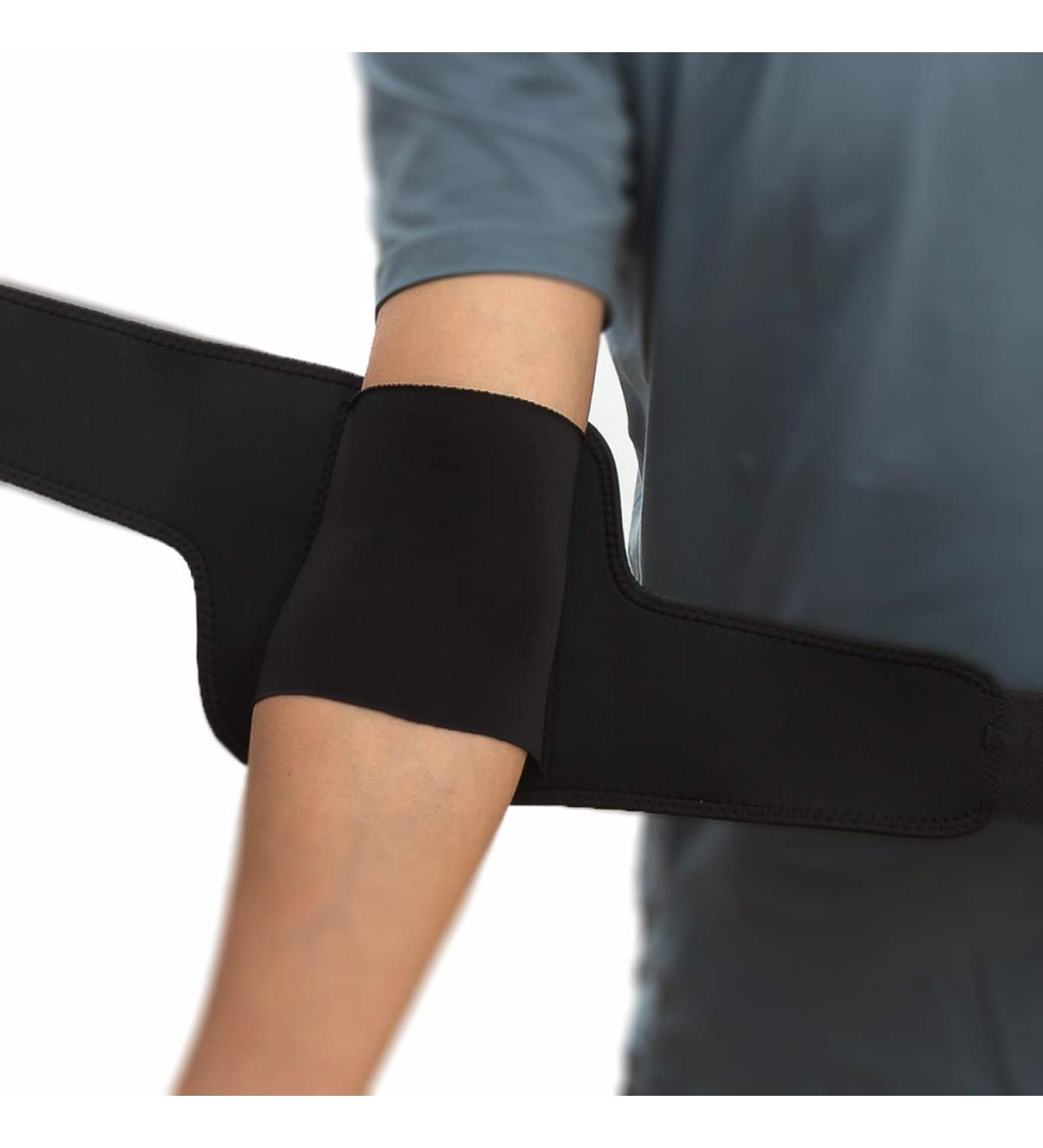 Compression Recovery Elbow Sleeve & Neoprene Support Brace for Weightlifting Power Lifting & Cross Training | Relief for Golfers & Tennis Elbow | International Shipping Available - Buy Online on GoSupps.com