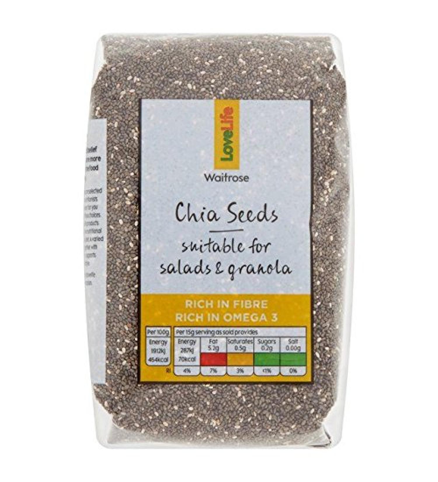 Waitrose Love Life Chia Seeds 375g
