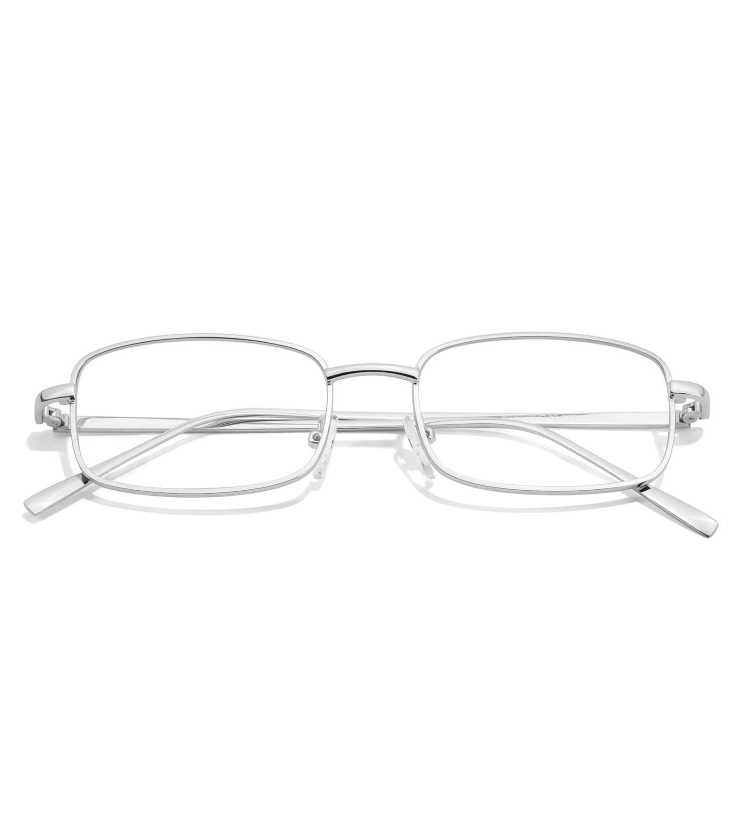 Siphew Blue Light Filter Glasses for Women & Men | Anti-Blue Light Gaming Glasses | Stylish Silver PC Glasses - Buy Online on GoSupps.com