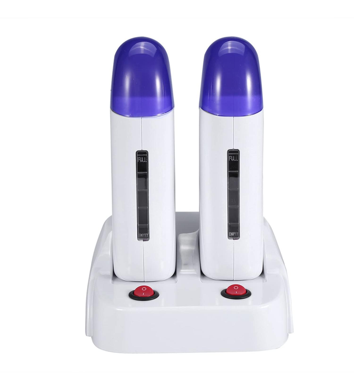 3Types Cartridge Wax Depilatory Roller Warmer Heater Waxing Body Hair Removal Machine Cartridge Wax Roller Depilatory Machine (Two-seat wax machine standard 110v) - Buy Online on GoSupps.com