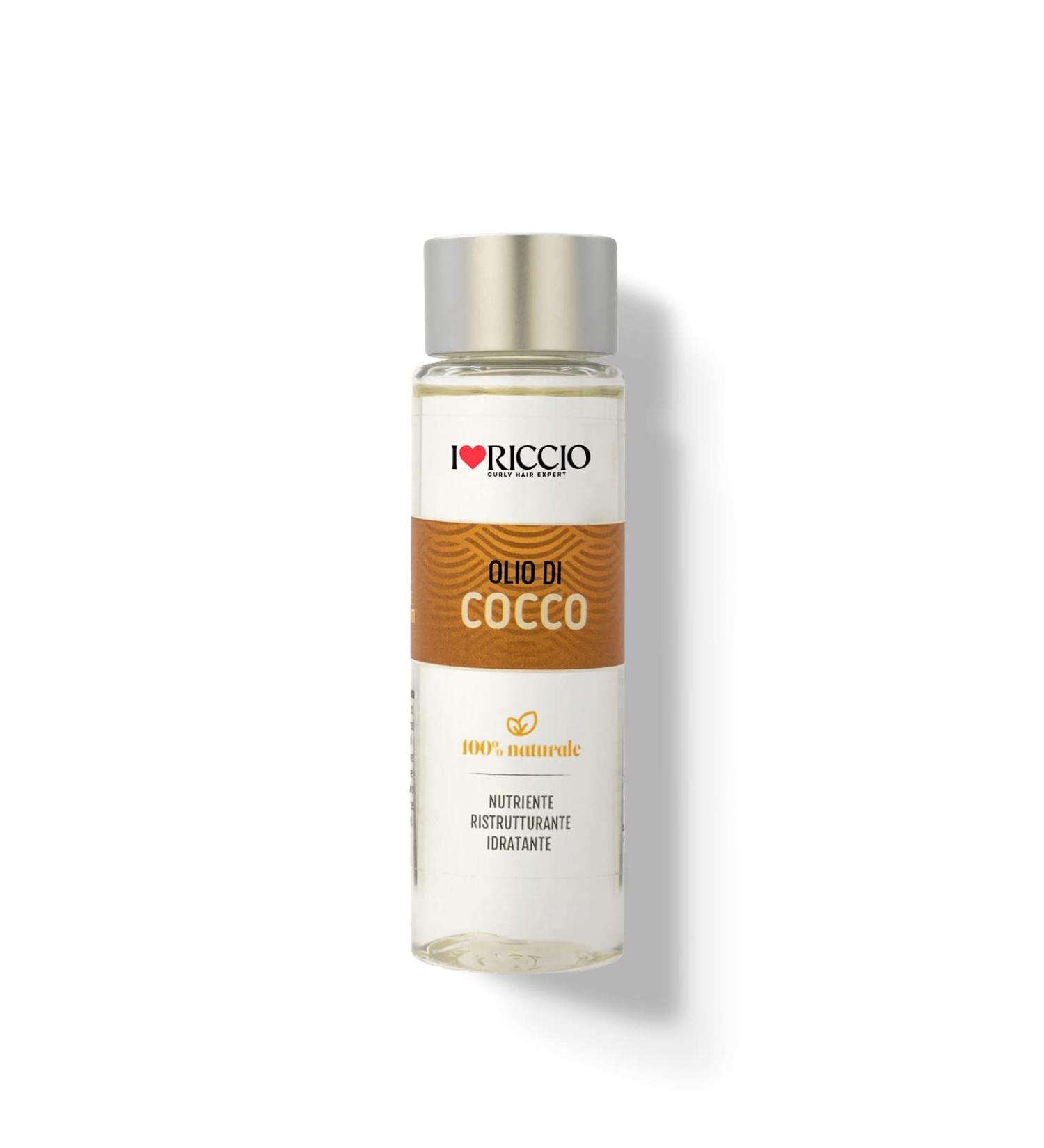 I LOVE RICCIO I Love Coconut Oil for curly hair moisturizing and caring natural oil ideal for dry hair 100 ml - Buy Online on GoSupps.com