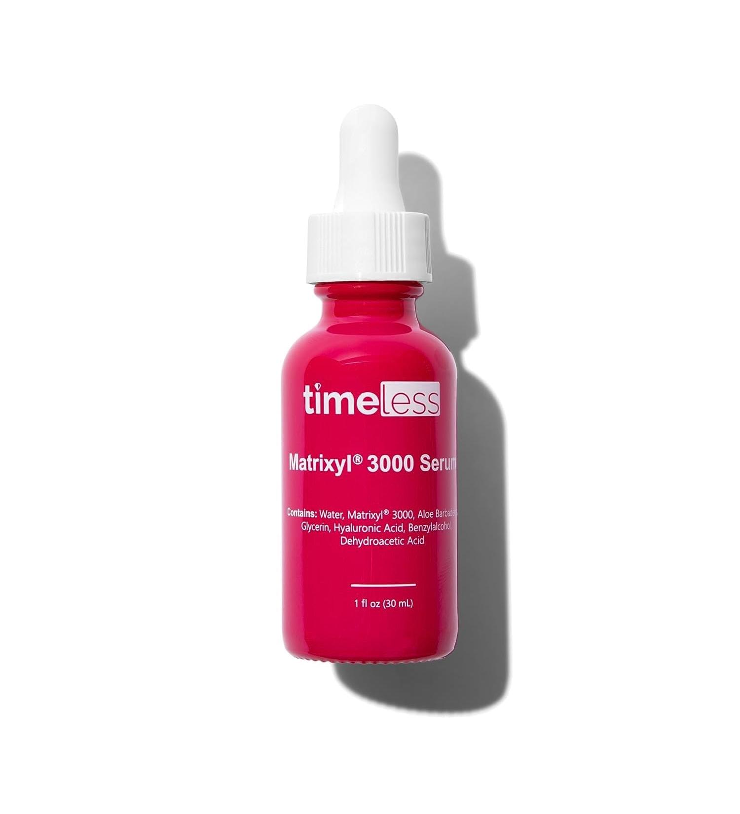 Timeless Skin Care Matrixyl 3000 Serum - Hydrating Fragrance-Free Face Serum with Hyaluronic Acid - 1 oz for Youthful Skin - Buy Online on GoSupps.com