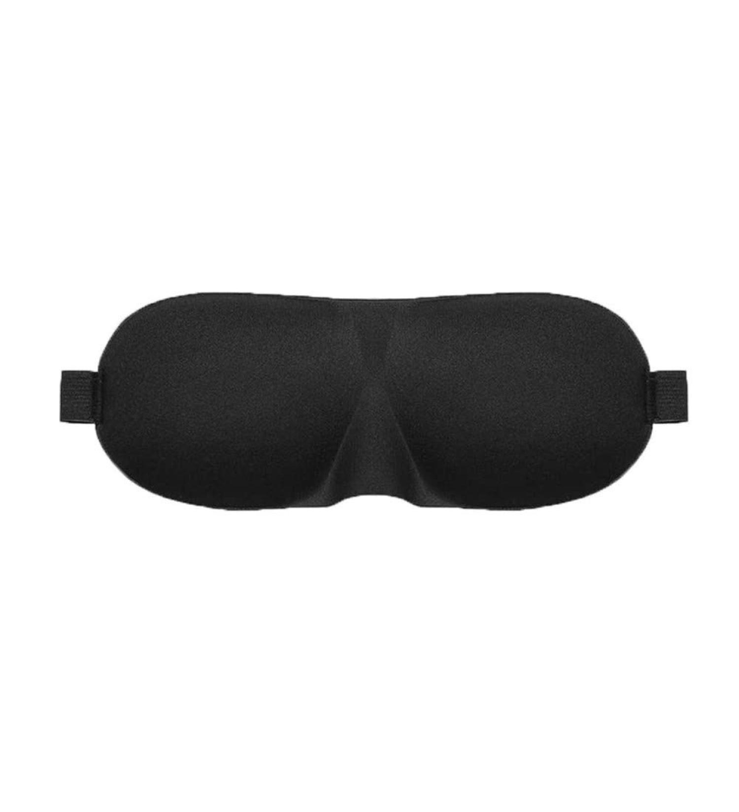 3-Piece Sleep Mask Set: Adjustable 3D Contoured Eye Masks with Earplugs & Storage Bag - Perfect for Sleep Naps & Shift Work - Unisex Black - Buy Online on GoSupps.com