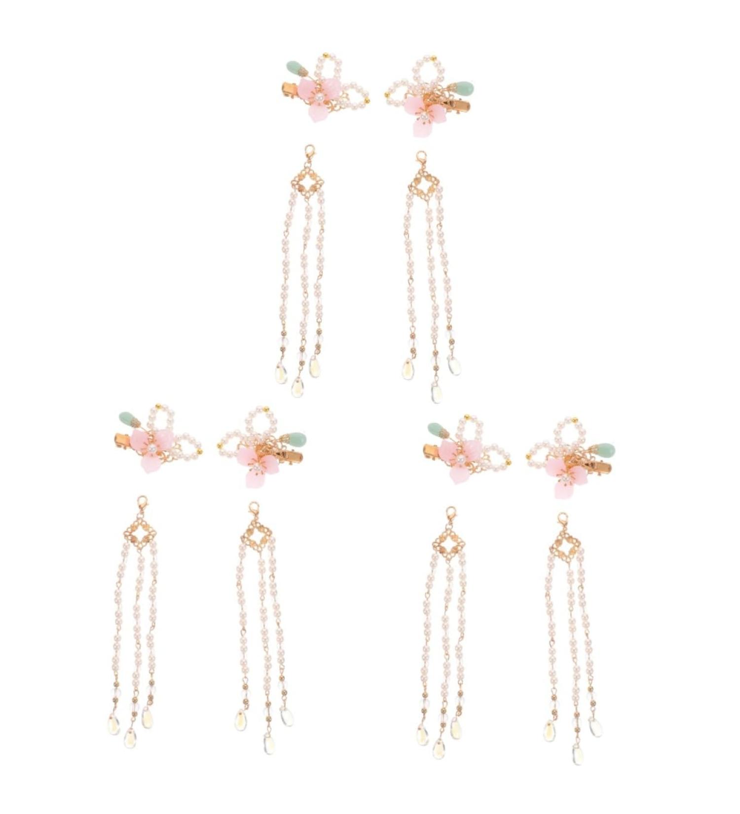 Angoily 3 Pairs Comb Chinese Hair Barrette Qipao Hair Clip Chinese Style Barrettes Traditional Chinese Hairpin Cheongsam Hair Accessories Hanfu Hair Accessories Set Pearl Classical - Buy Online on GoSupps.com