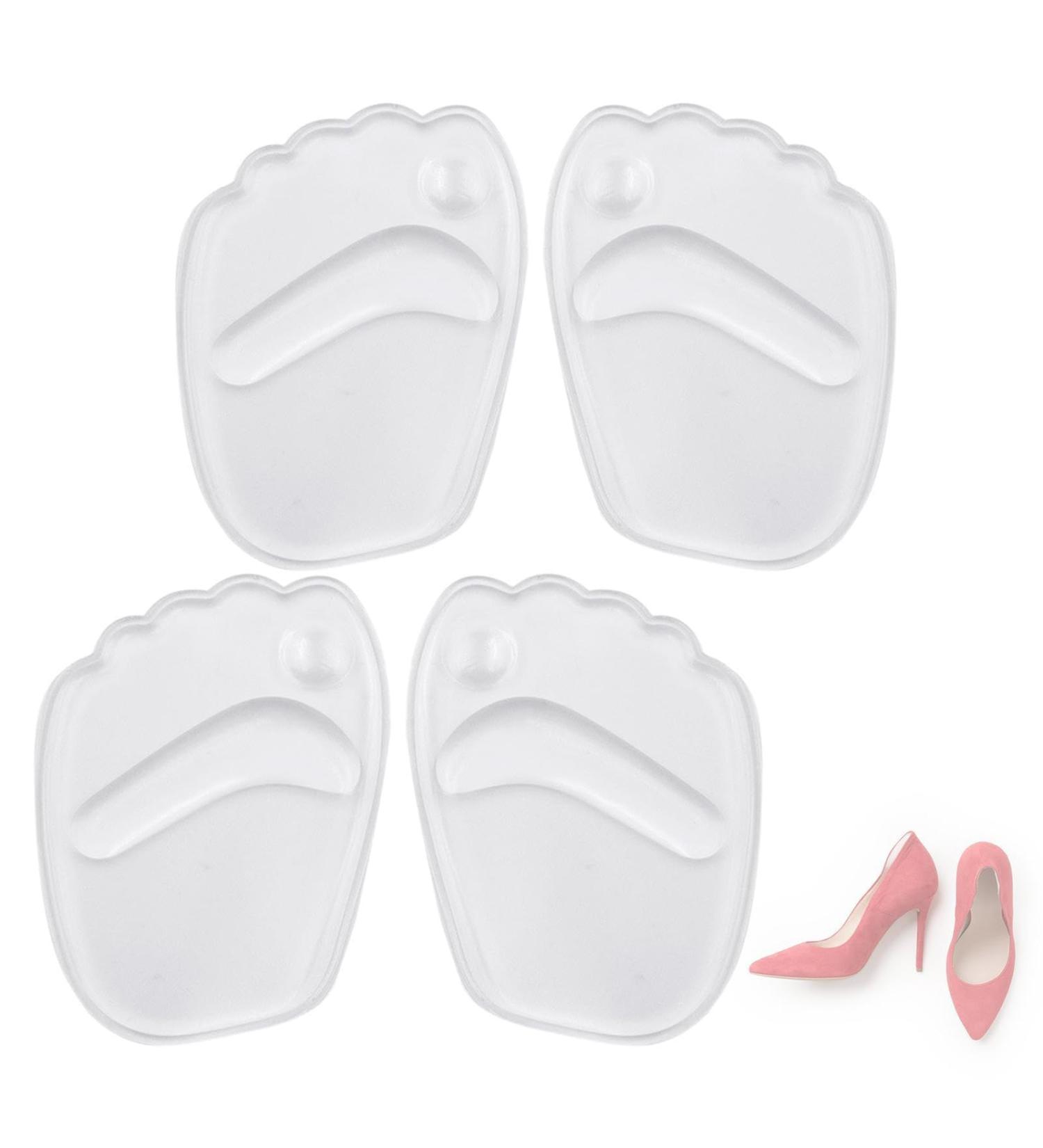 Forefoot Cushion - Ergonomic Midfoot Supports | Comfortable Insoles for Sneakers Boots & Sandals | 2 Pairs Transparent - Perfect for Sweaty Feet - Buy Online on GoSupps.com