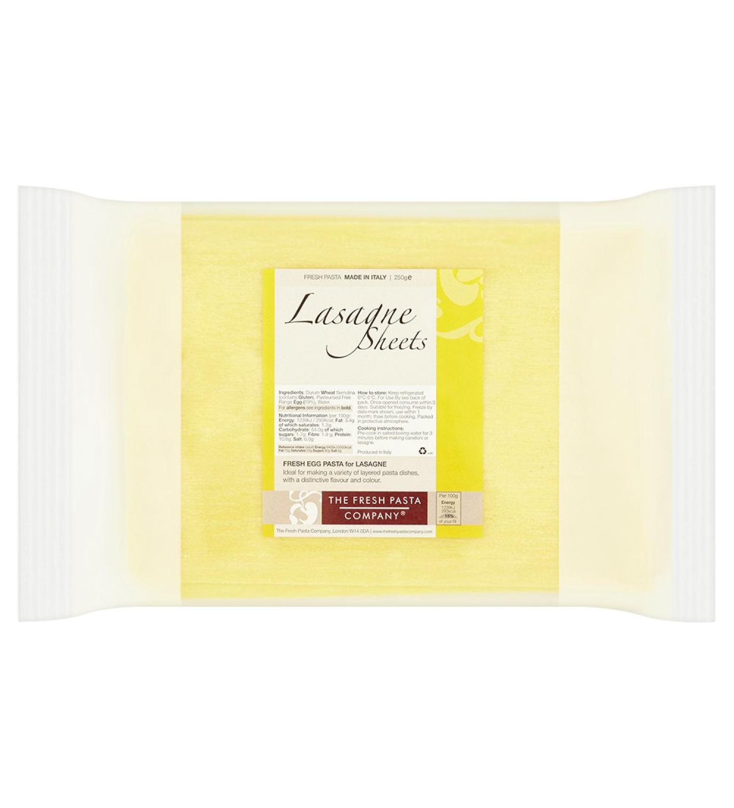 Mattarello by The Fresh Pasta Company Fresh Egg Lasagne Sheets 250 g - Buy Online on GoSupps.com