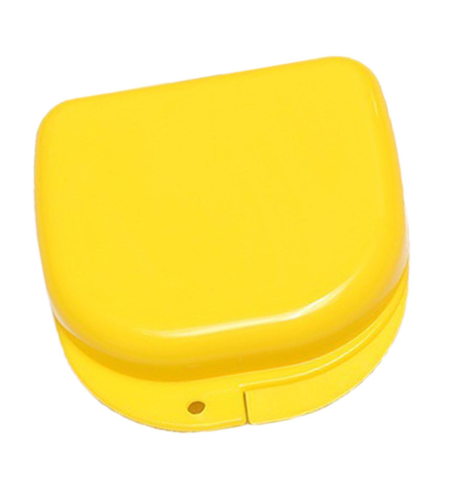 Buy Verdant Touch Mouth Protection Container - Professional Retainer Case & Portable Denture Tank in Yellow | International Shipping Available - Buy Online on GoSupps.com