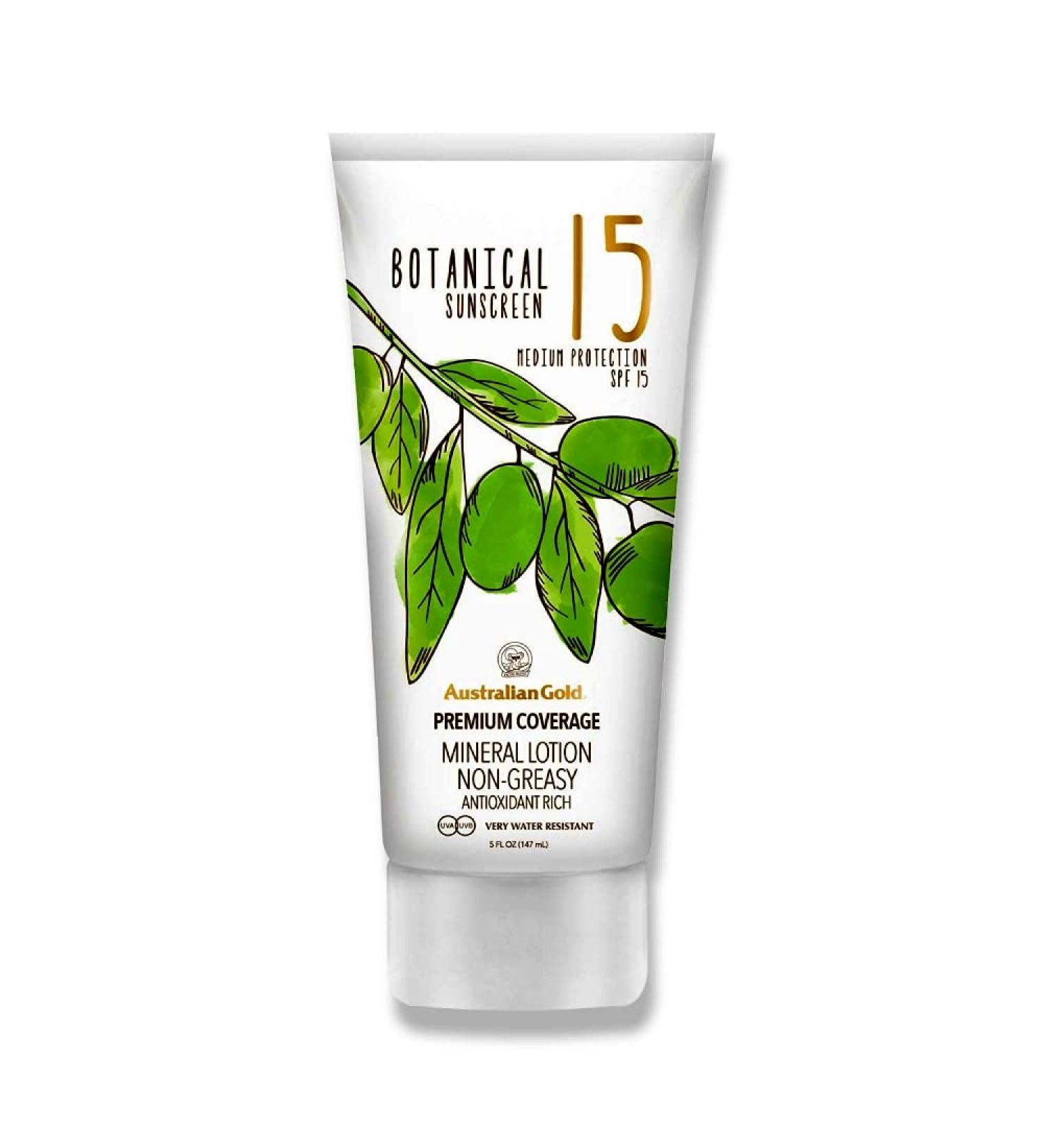 Buy Australian Gold SPF 15 Botanical Lotion 147ml | Best Sun Protection for Healthy Skin - Buy Online on GoSupps.com
