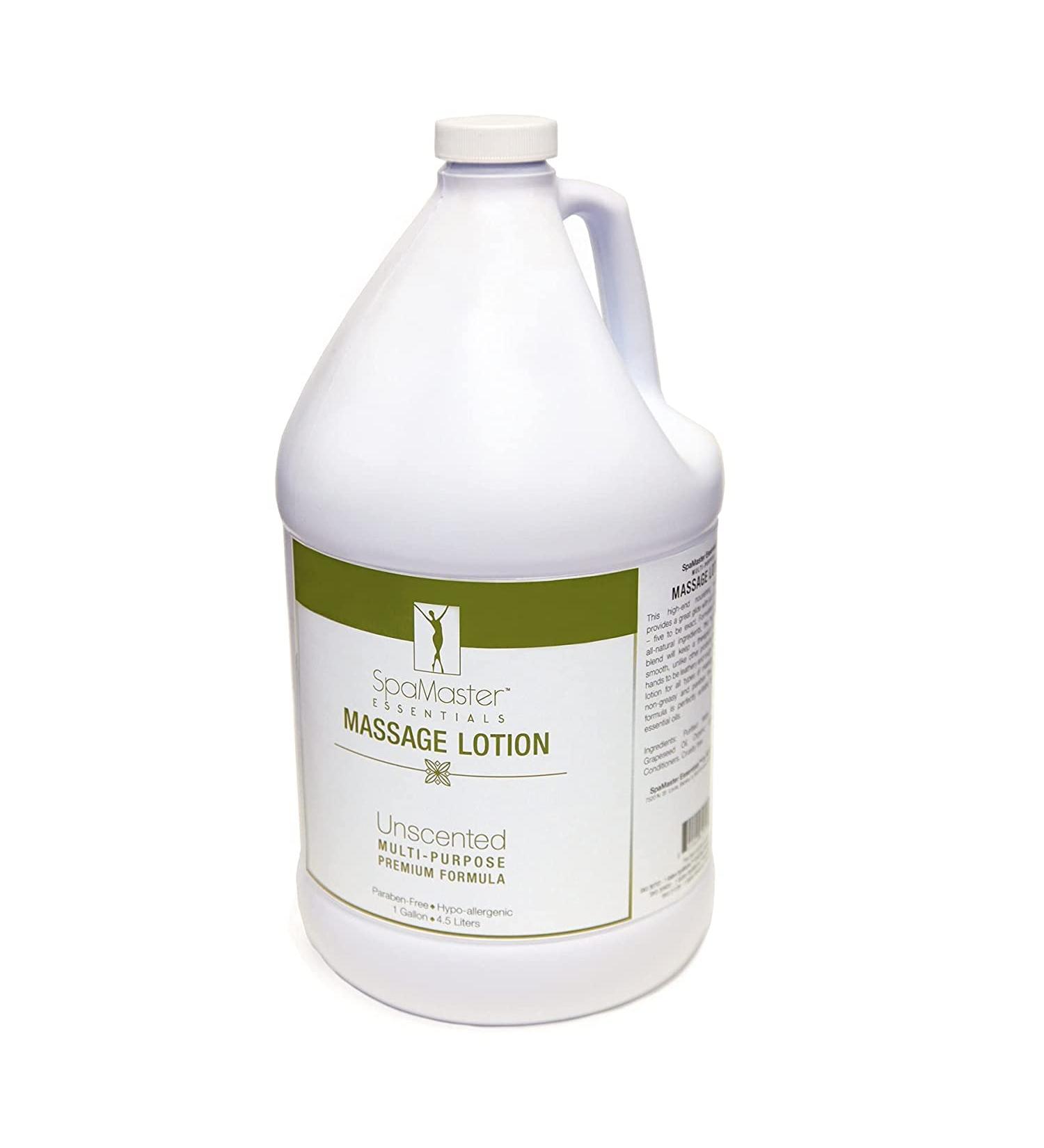 Organic Unscented Massage Lotion - Vitamin-Rich & Water-Soluble | 1 Gallon - Shop Internationally - Buy Online on GoSupps.com