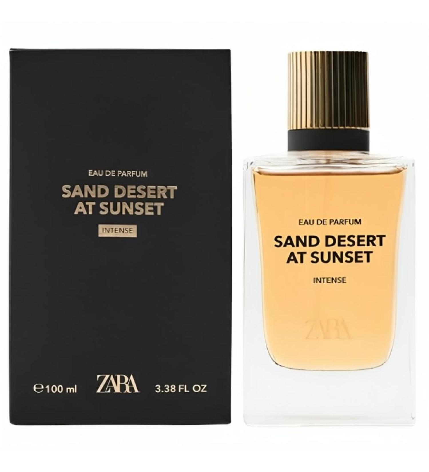 Zara Sand Desert at Sunset Intense EDP Warm and Enriched Amber Fragrance with Vanilla Cinnamon and Chocolate Notes 100 ML (3.38 FL. OZ) - Buy Online on GoSupps.com
